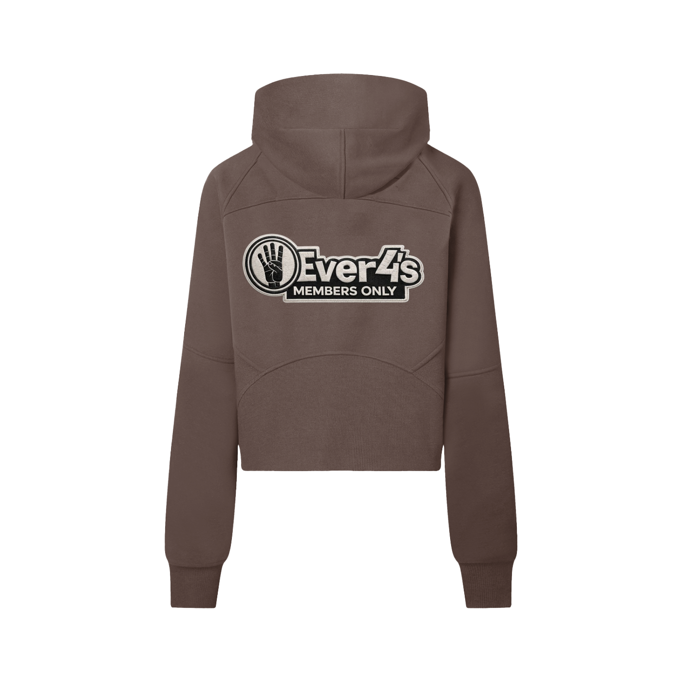 4ever4s Cropped Half-Zip Hoodie