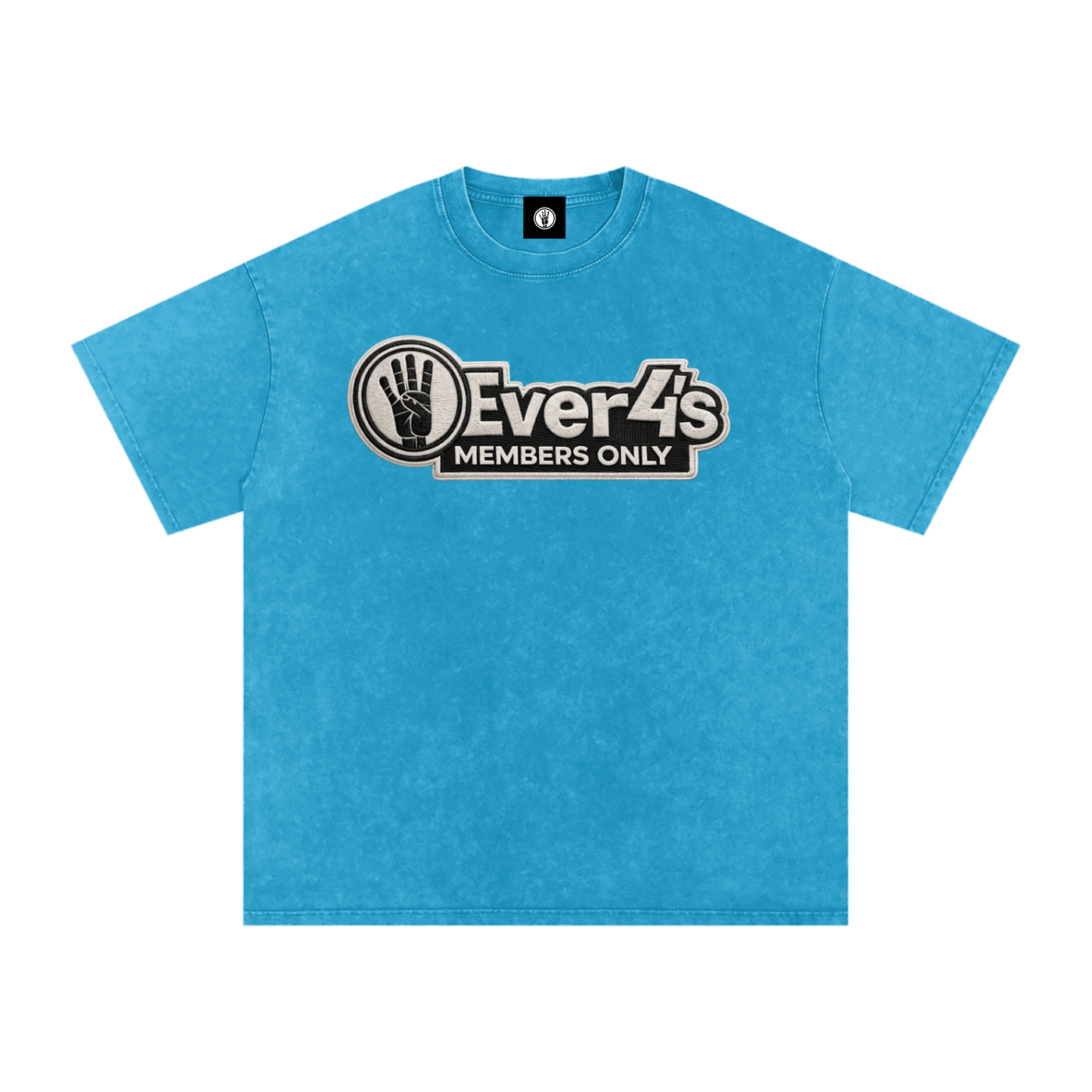 Members Only 4ever4s Snow Washed Oversized Cotton T-Shirt