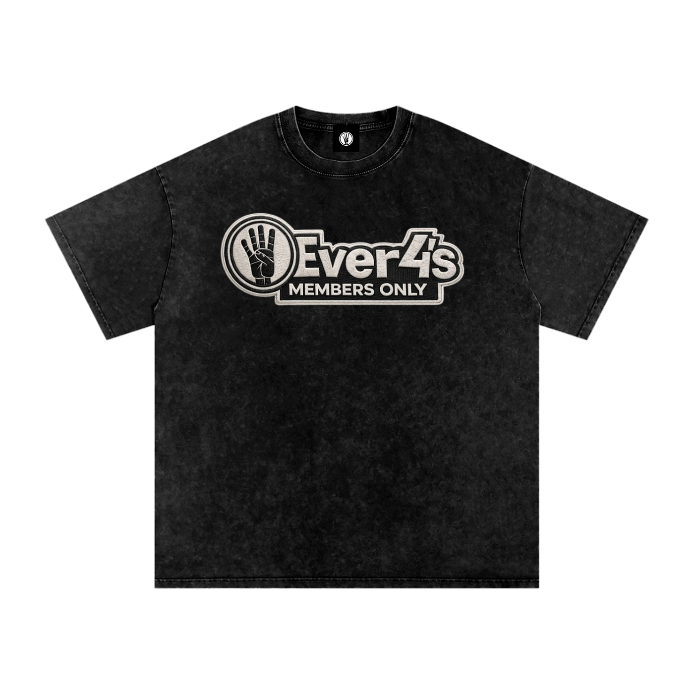 Members Only 4ever4s Snow Washed Oversized Cotton T-Shirt