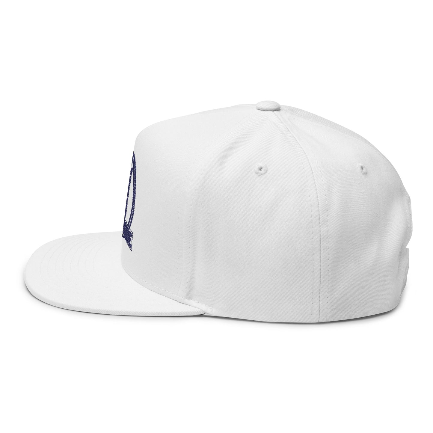 Southside Embroidered Flat Bill Cap — Retro Hand Sign Snapback
