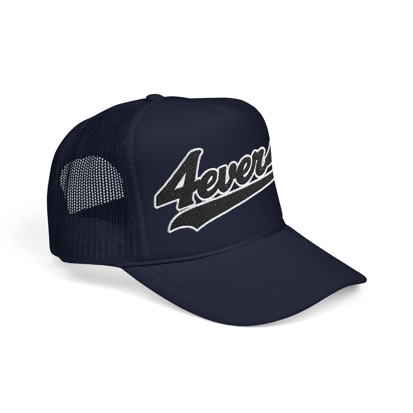 4ever4s Stylish Foam Trucker Hat with Embroidered '4everAs' Design, Perfect for Casual Days, Gifts, Outdoors, and Summer Fun!