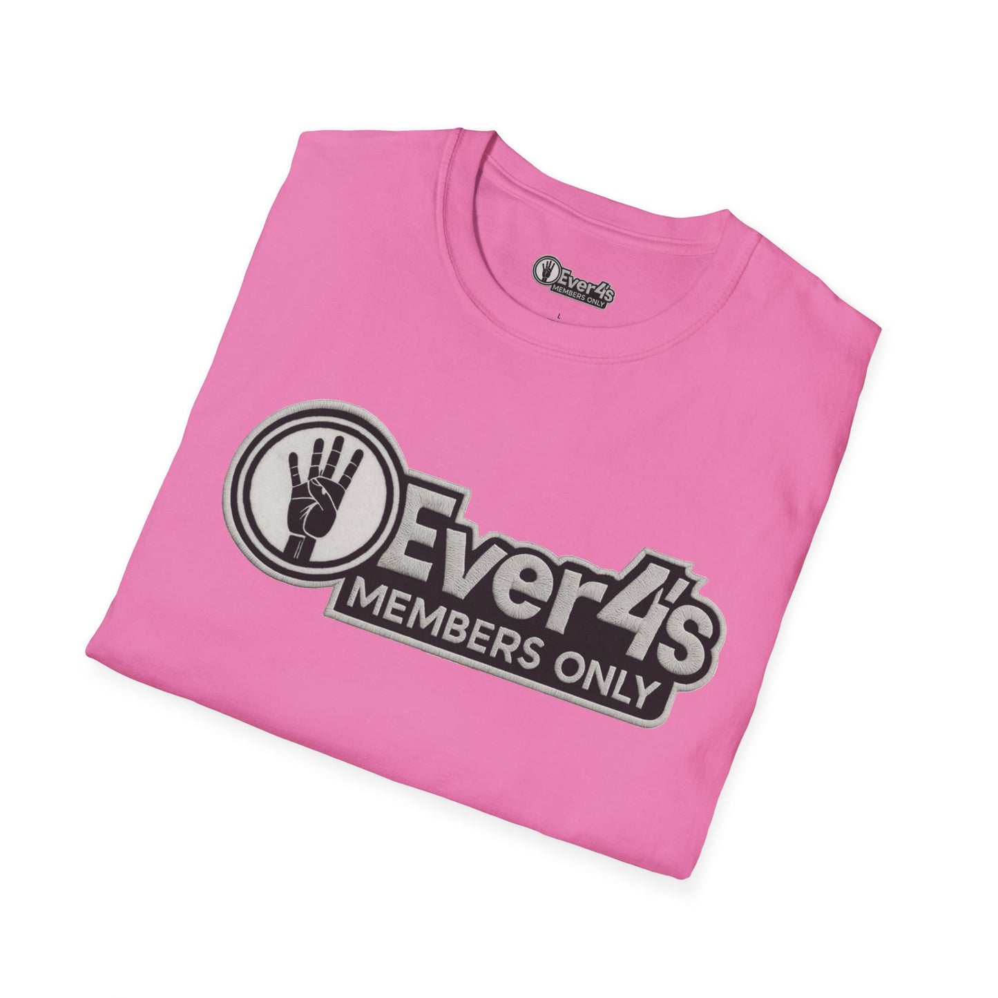 Members Only "4Ever 4's" T‑Shirt — Retro Hand‑Signal Graphic Tee