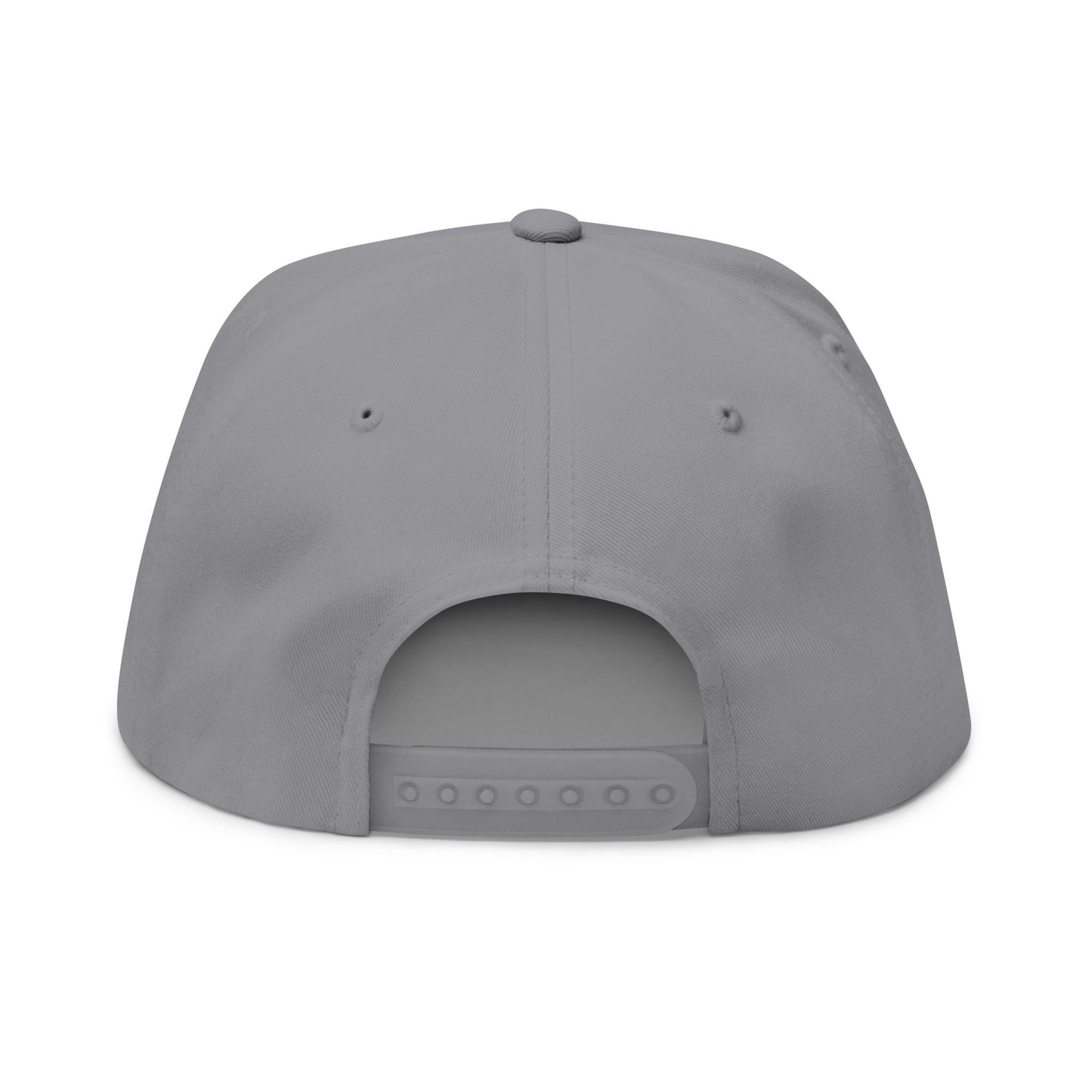 Copy of 4ever4s Embroidered Raised Hand Logo Flat Bill Cap — Retro Distressed Snapback Hat
