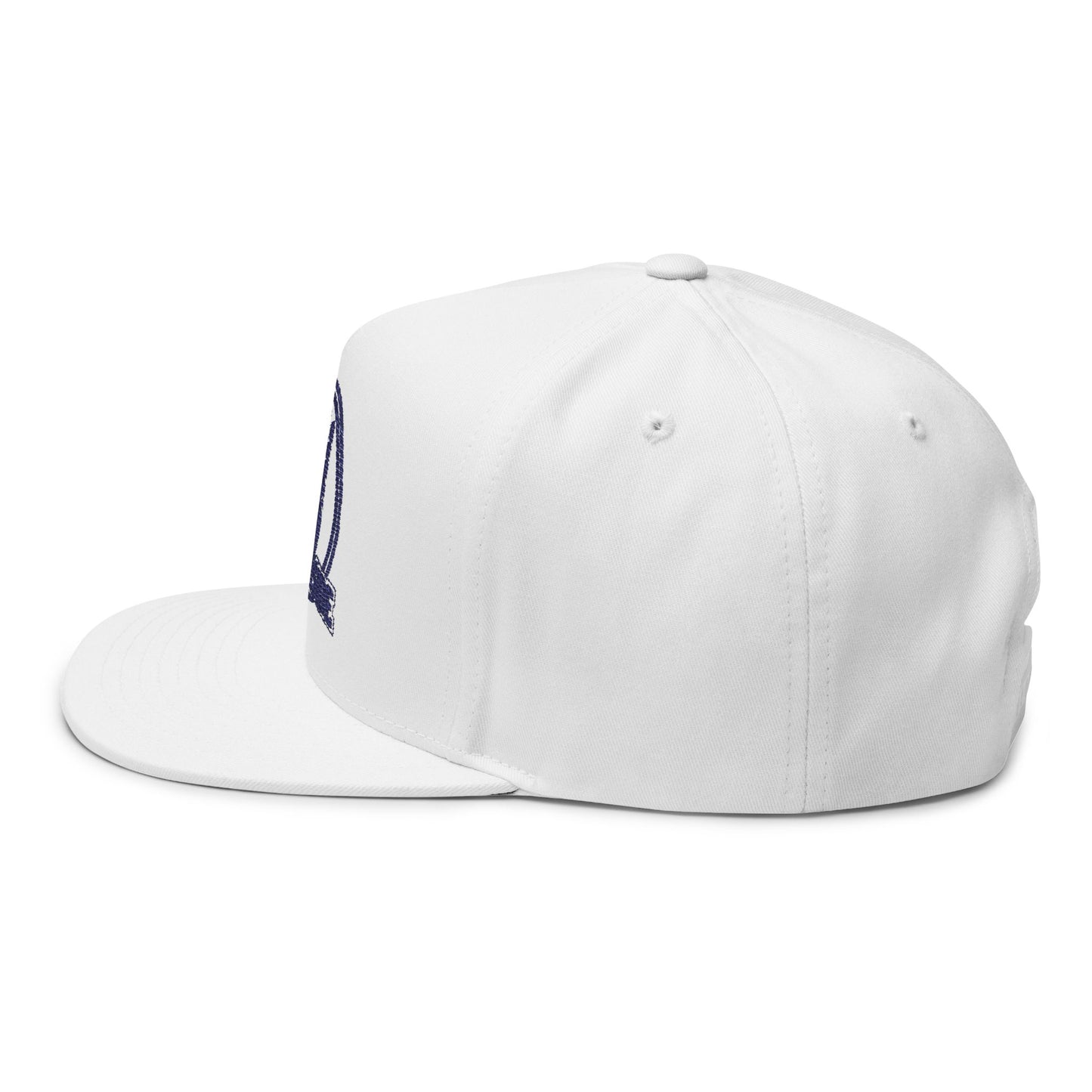 Southside Embroidered Flat Bill Cap – Retro Hand Peace Sign Snapback
