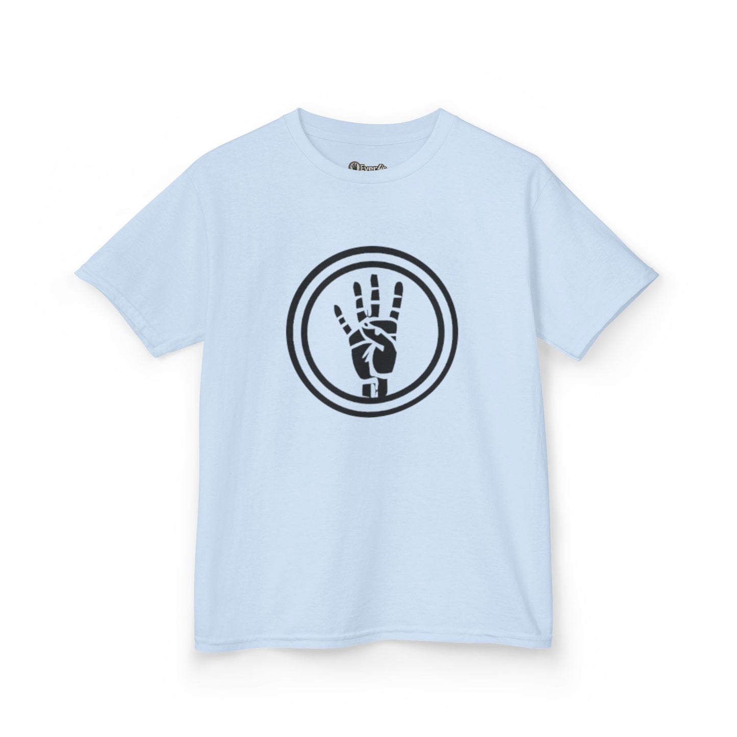 4ever4s Kids Tee — Peace Sign Hand Graphic Shirt