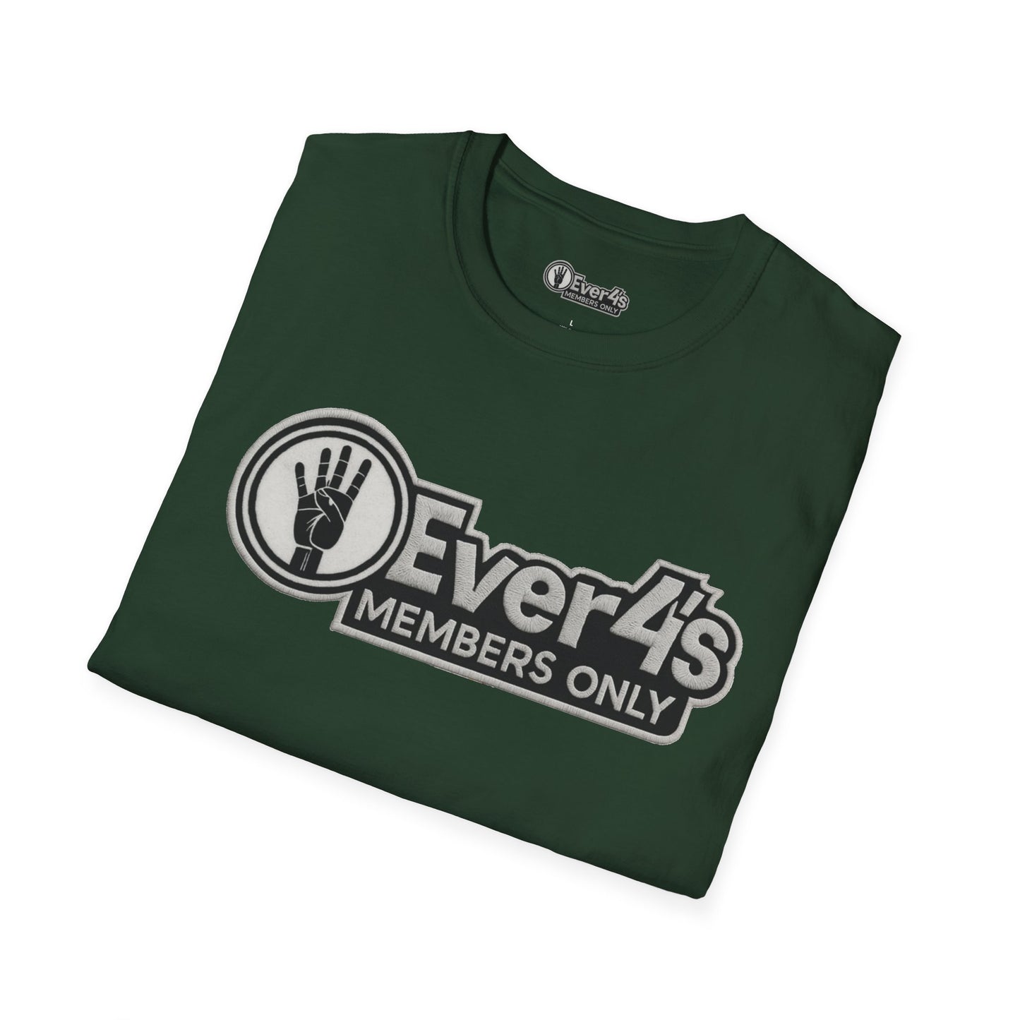 Members Only "4Ever 4's" T‑Shirt — Retro Hand‑Signal Graphic Tee