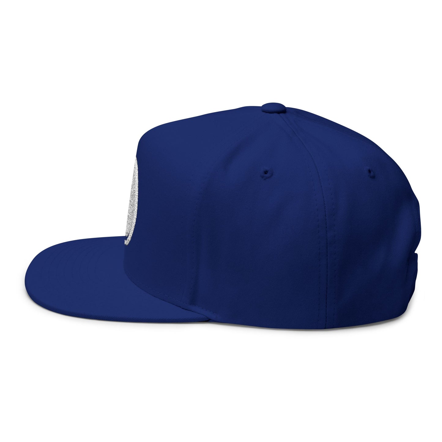 Copy of 4ever4s Embroidered Raised Hand Logo Flat Bill Cap — Retro Distressed Snapback Hat