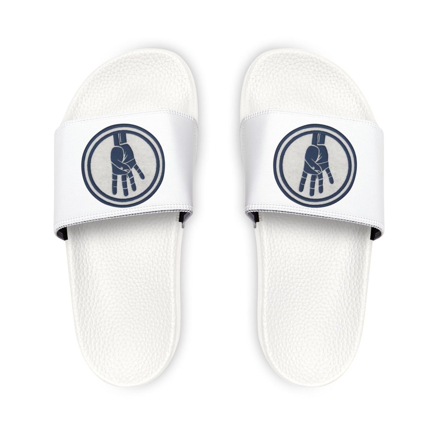 4ever4s Men's Slide Sandals with Removable Strap — Casual Pool & Lodge Slides with Minimalist Hand Logo