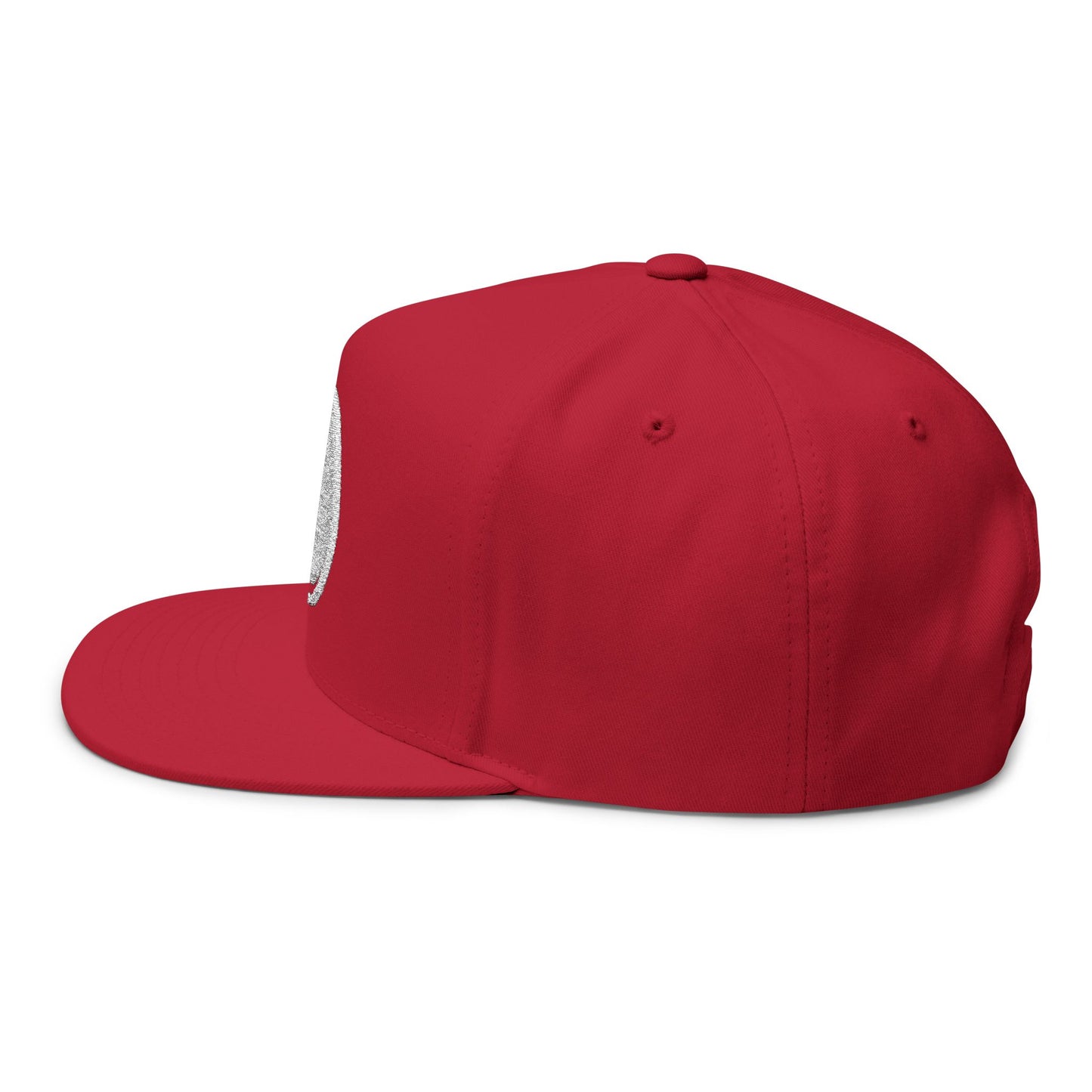Copy of 4ever4s Embroidered Raised Hand Logo Flat Bill Cap — Retro Distressed Snapback Hat