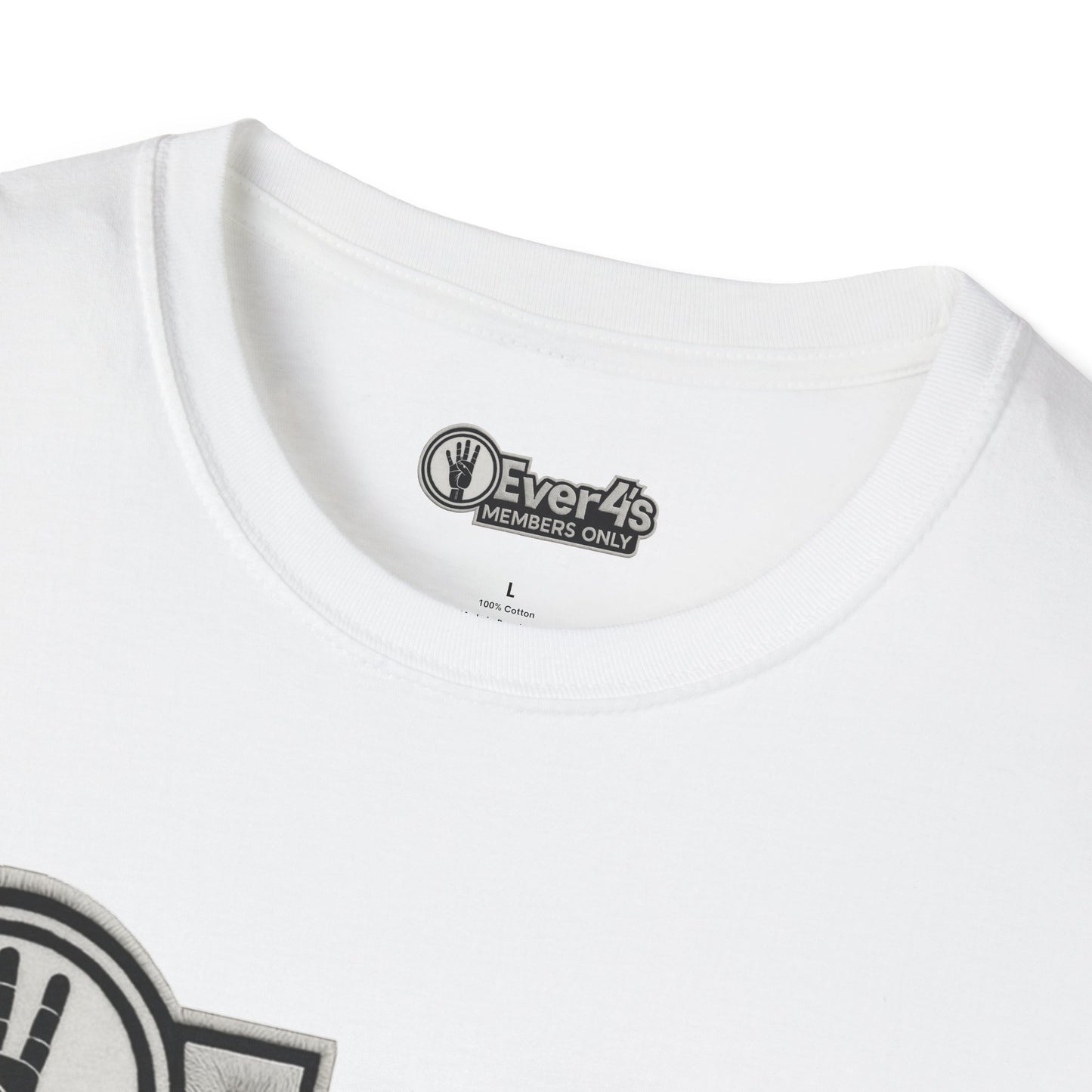 Members Only "4Ever 4's" T‑Shirt — Retro Hand‑Signal Graphic Tee