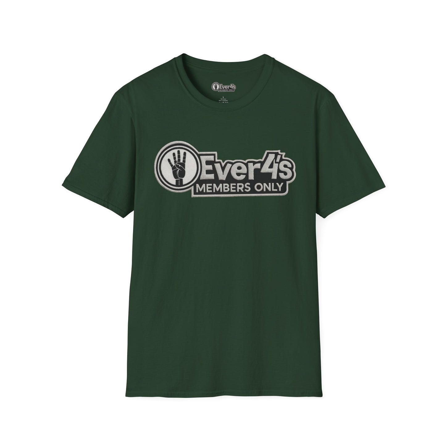 Members Only "4Ever 4's" T‑Shirt — Retro Hand‑Signal Graphic Tee
