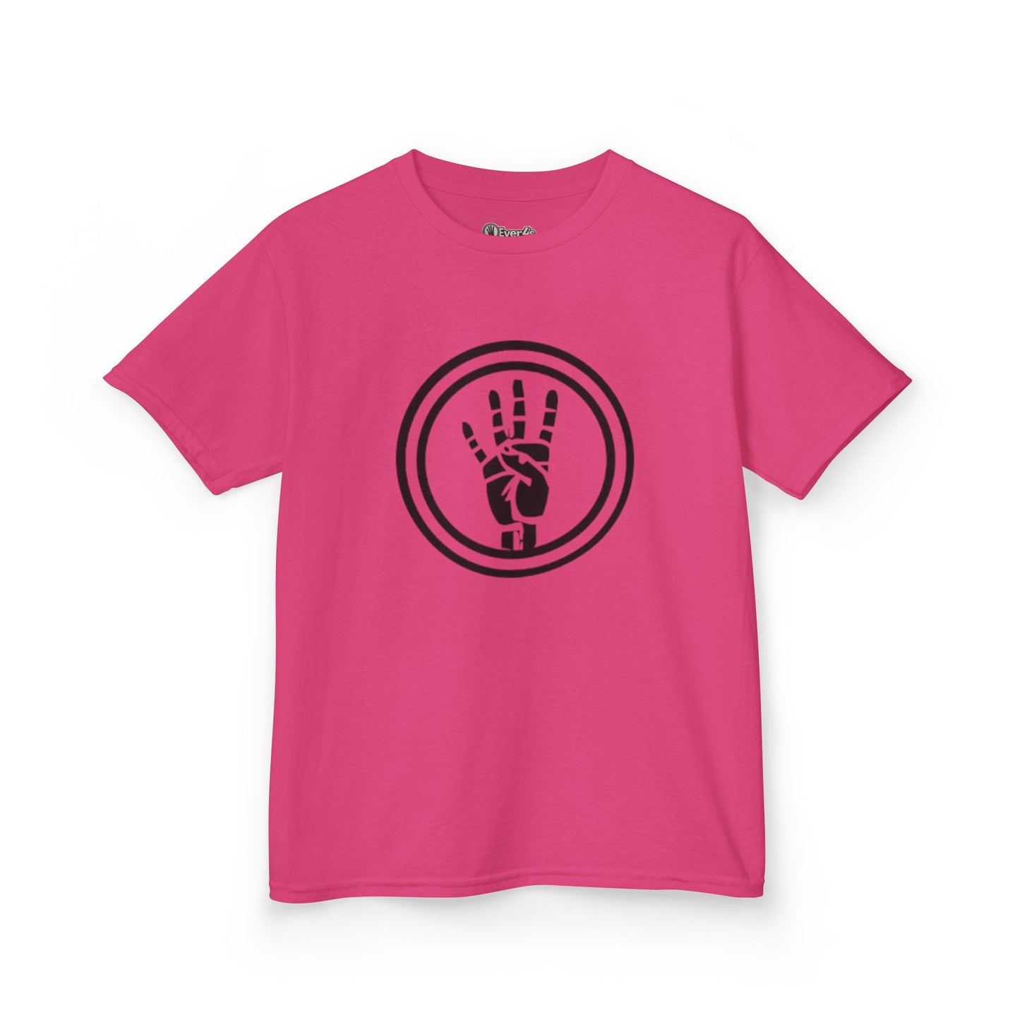 4ever4s Kids Tee — Peace Sign Hand Graphic Shirt