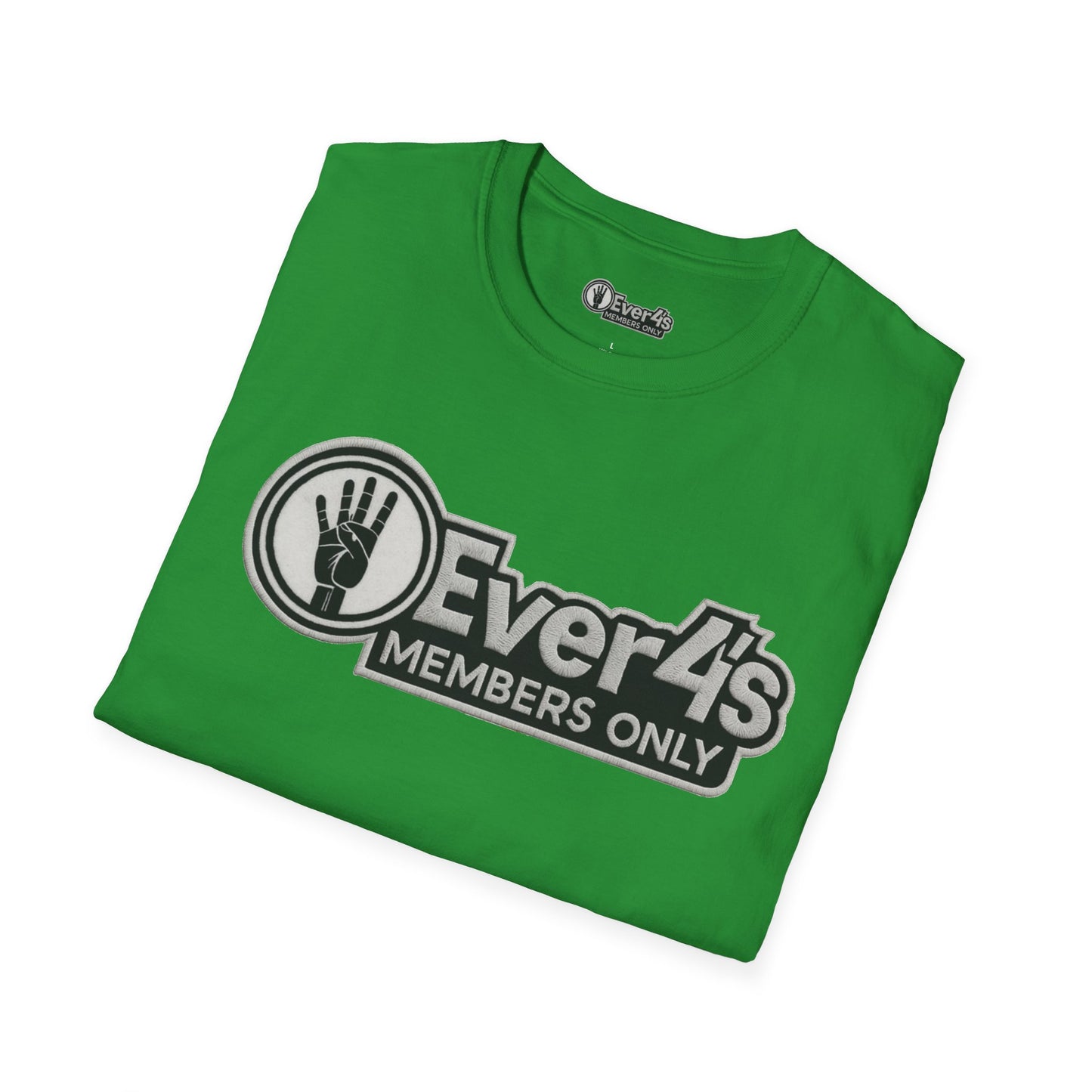 Members Only "4Ever 4's" T‑Shirt — Retro Hand‑Signal Graphic Tee