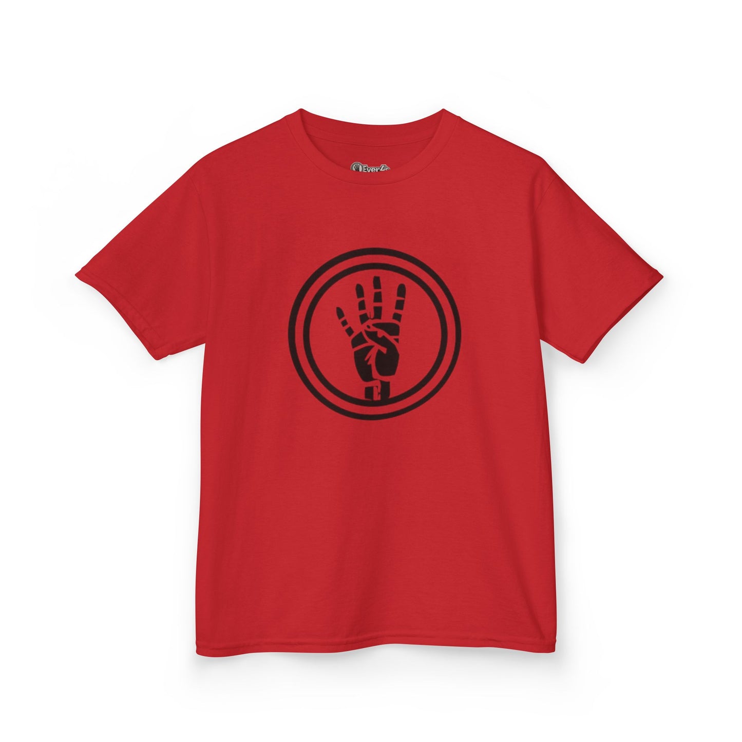 4ever4s Kids Tee — Peace Sign Hand Graphic Shirt