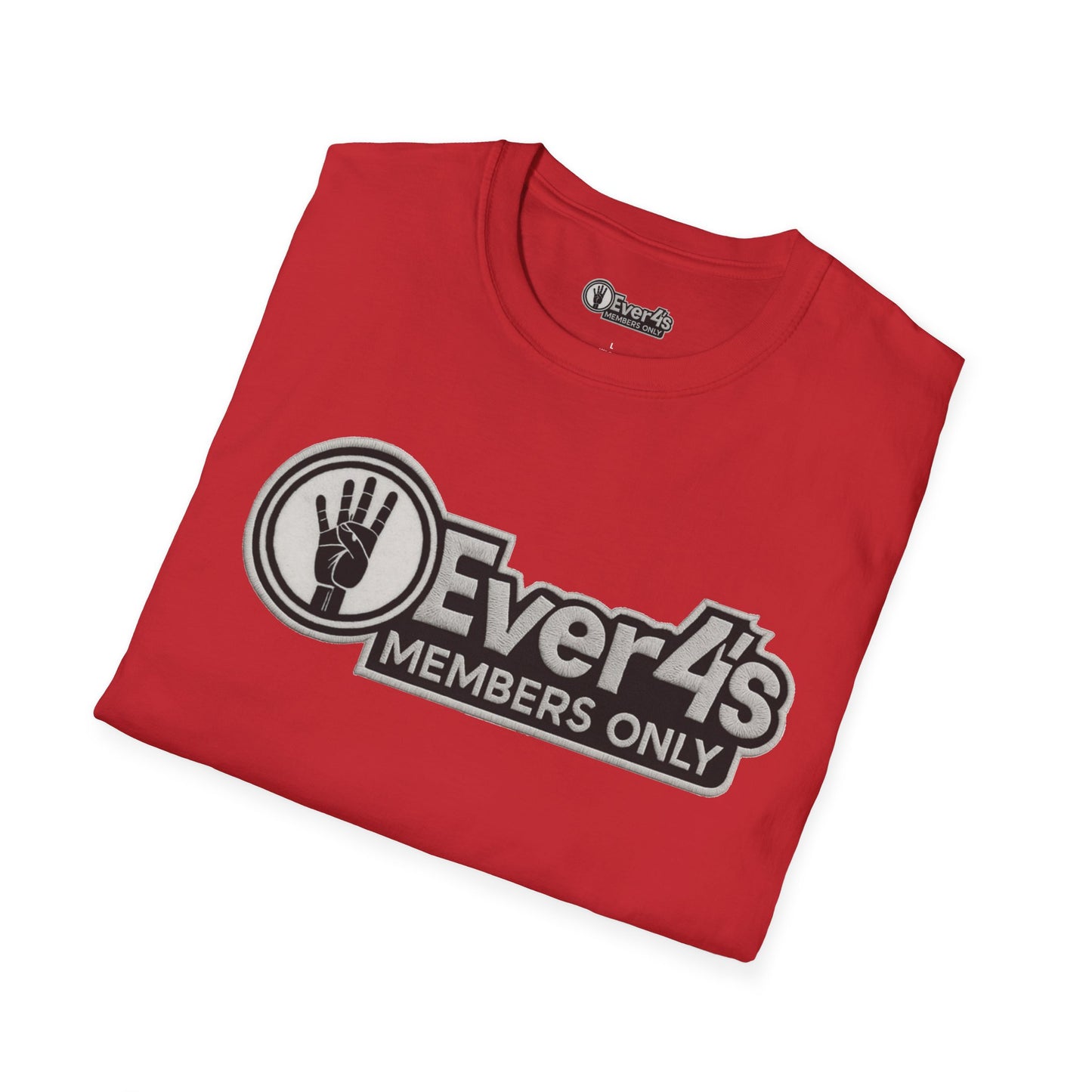 Members Only "4Ever 4's" T‑Shirt — Retro Hand‑Signal Graphic Tee
