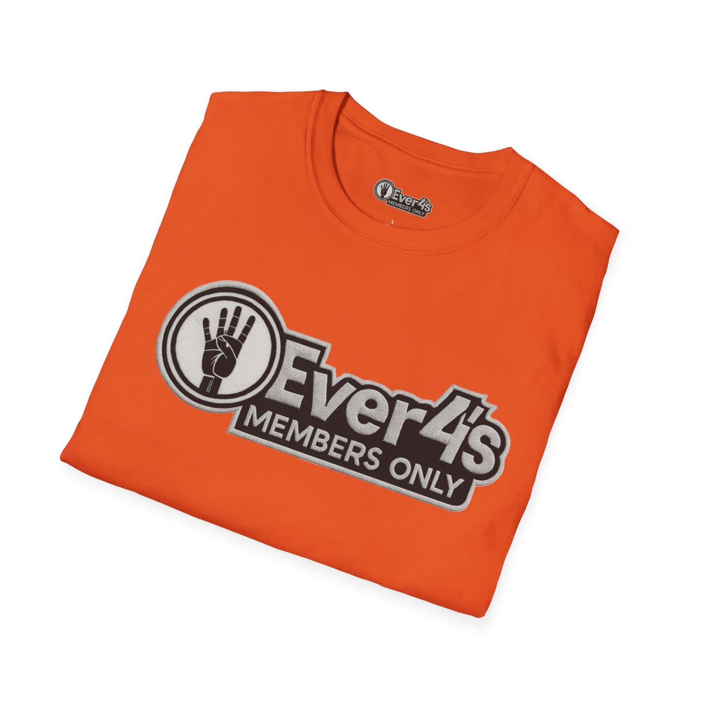 Members Only "4Ever 4's" T‑Shirt — Retro Hand‑Signal Graphic Tee