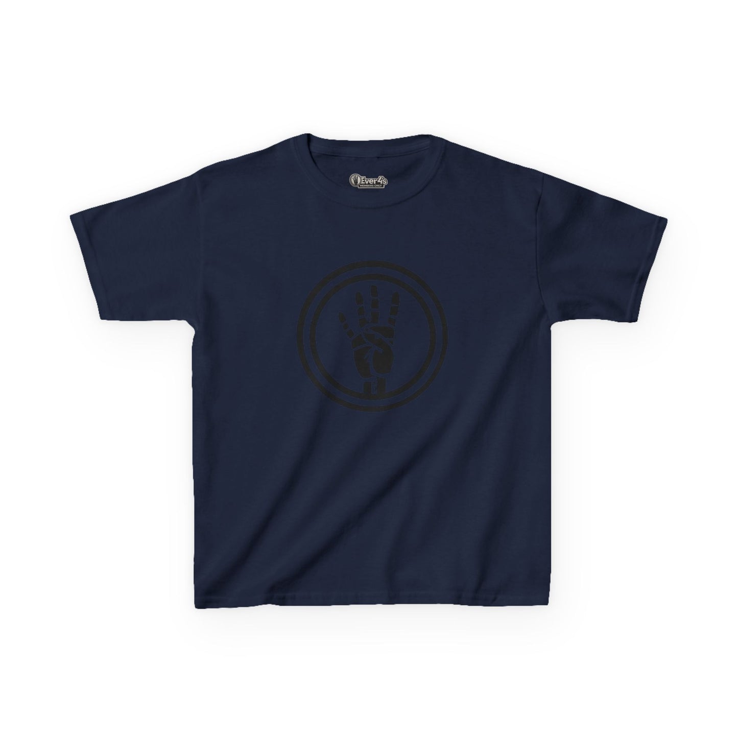 4ever4s Kids Tee — Peace Sign Hand Graphic Shirt