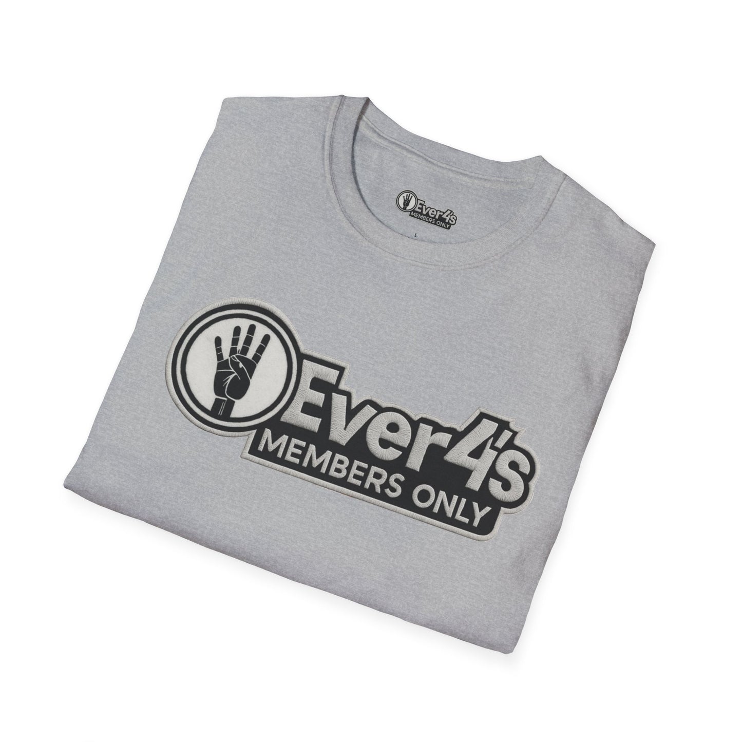 Members Only "4Ever 4's" T‑Shirt — Retro Hand‑Signal Graphic Tee