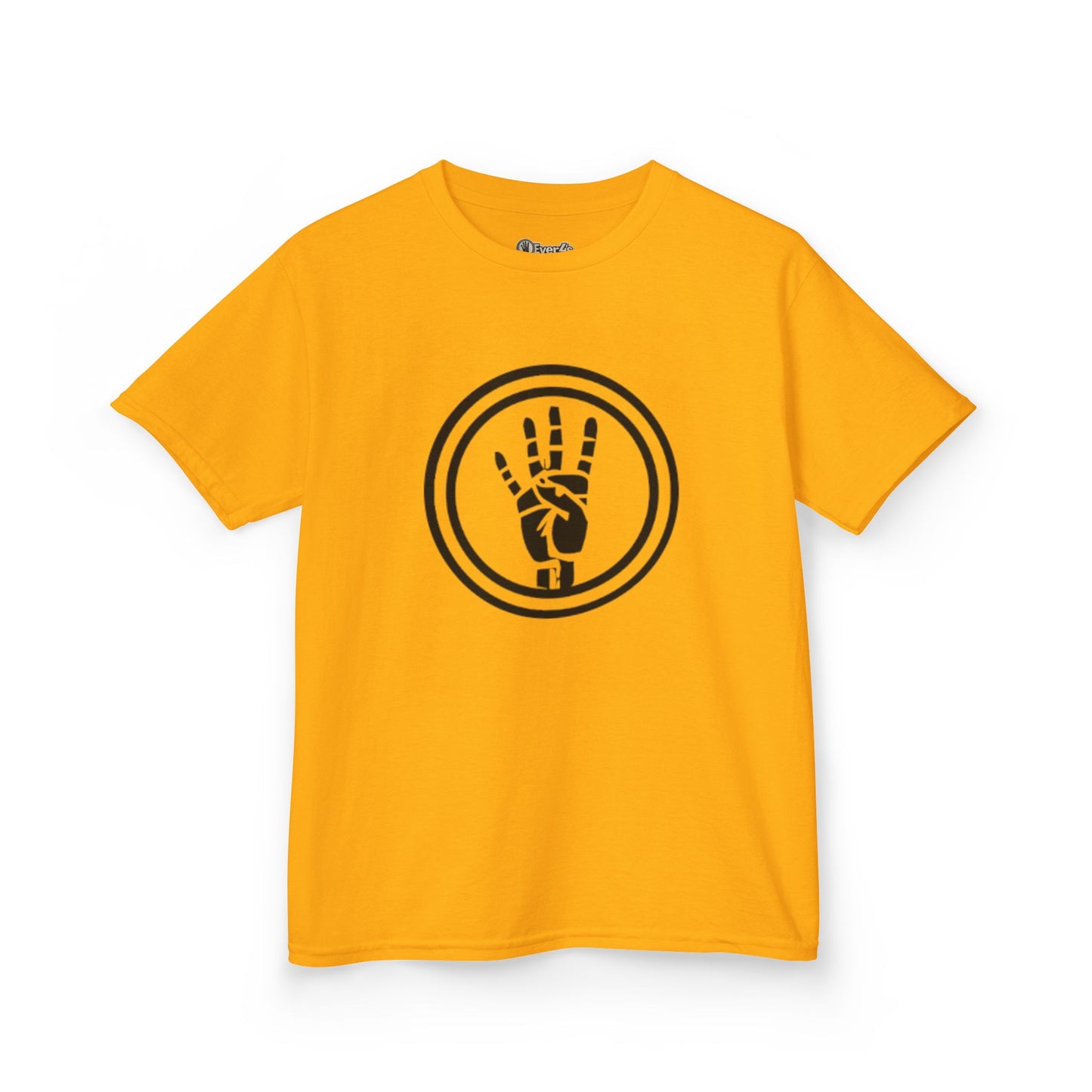 4ever4s Kids Tee — Peace Sign Hand Graphic Shirt