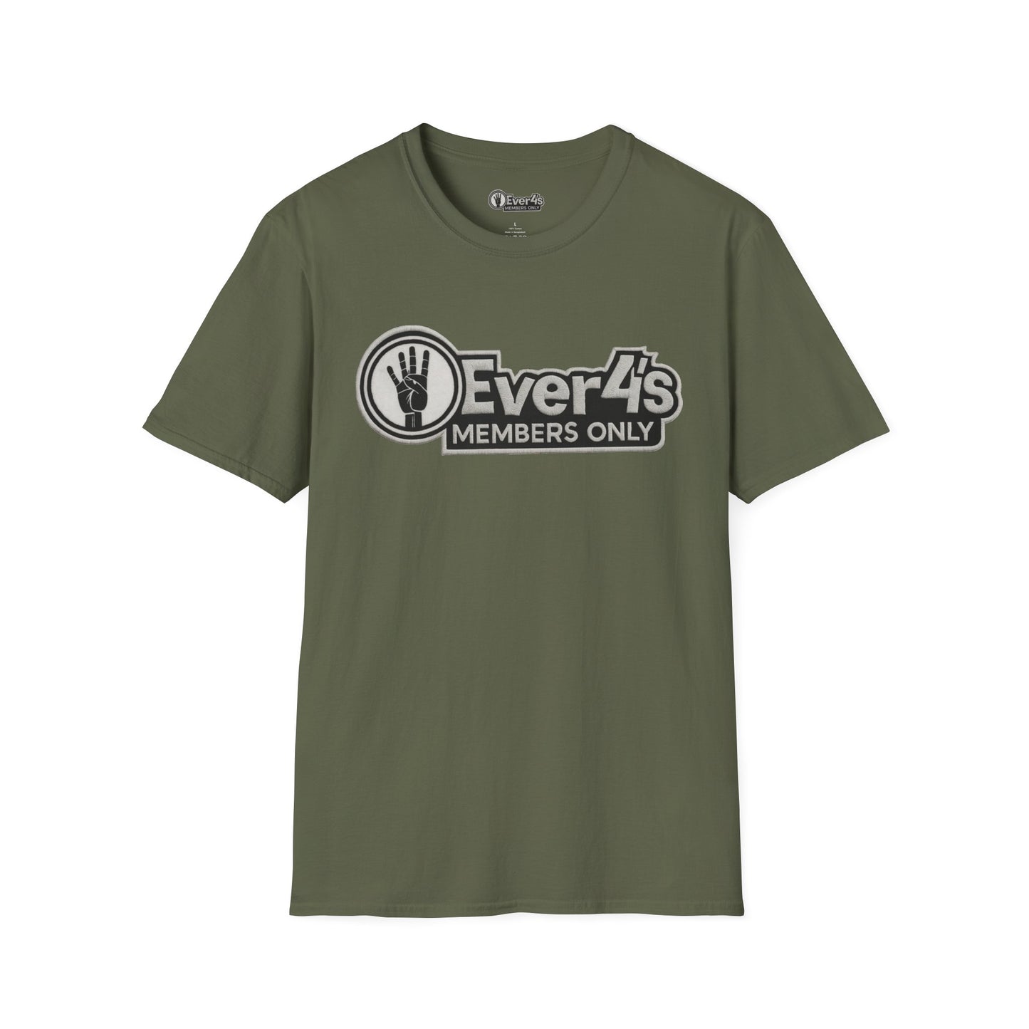 Members Only "4Ever 4's" T‑Shirt — Retro Hand‑Signal Graphic Tee