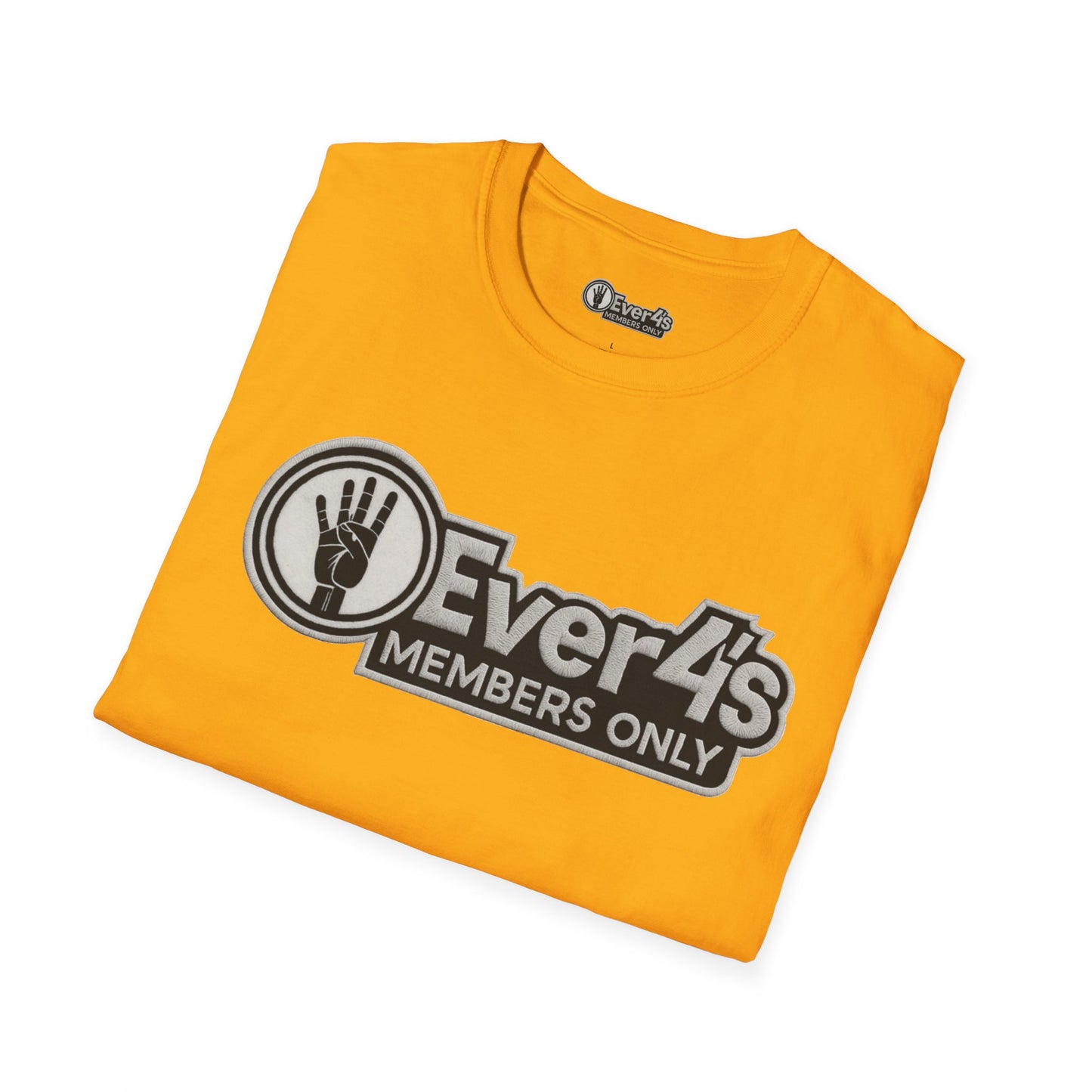 Members Only "4Ever 4's" T‑Shirt — Retro Hand‑Signal Graphic Tee