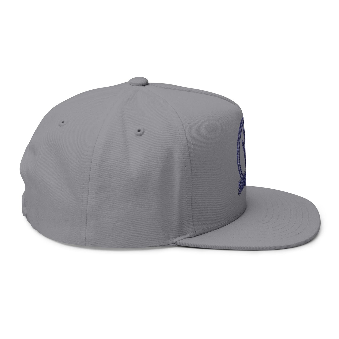 Southside Embroidered Flat Bill Cap – Retro Hand Peace Sign Snapback