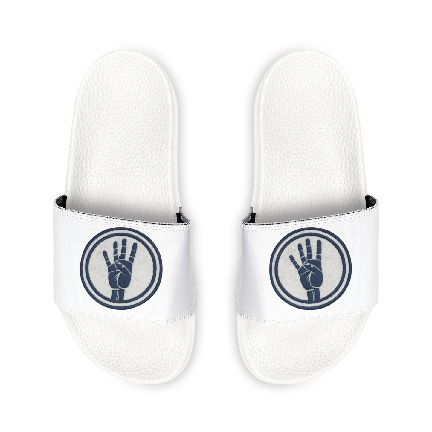 4ever4s Men's Slide Sandals with Removable Strap — Casual Pool & Lodge Slides with Minimalist Hand Logo