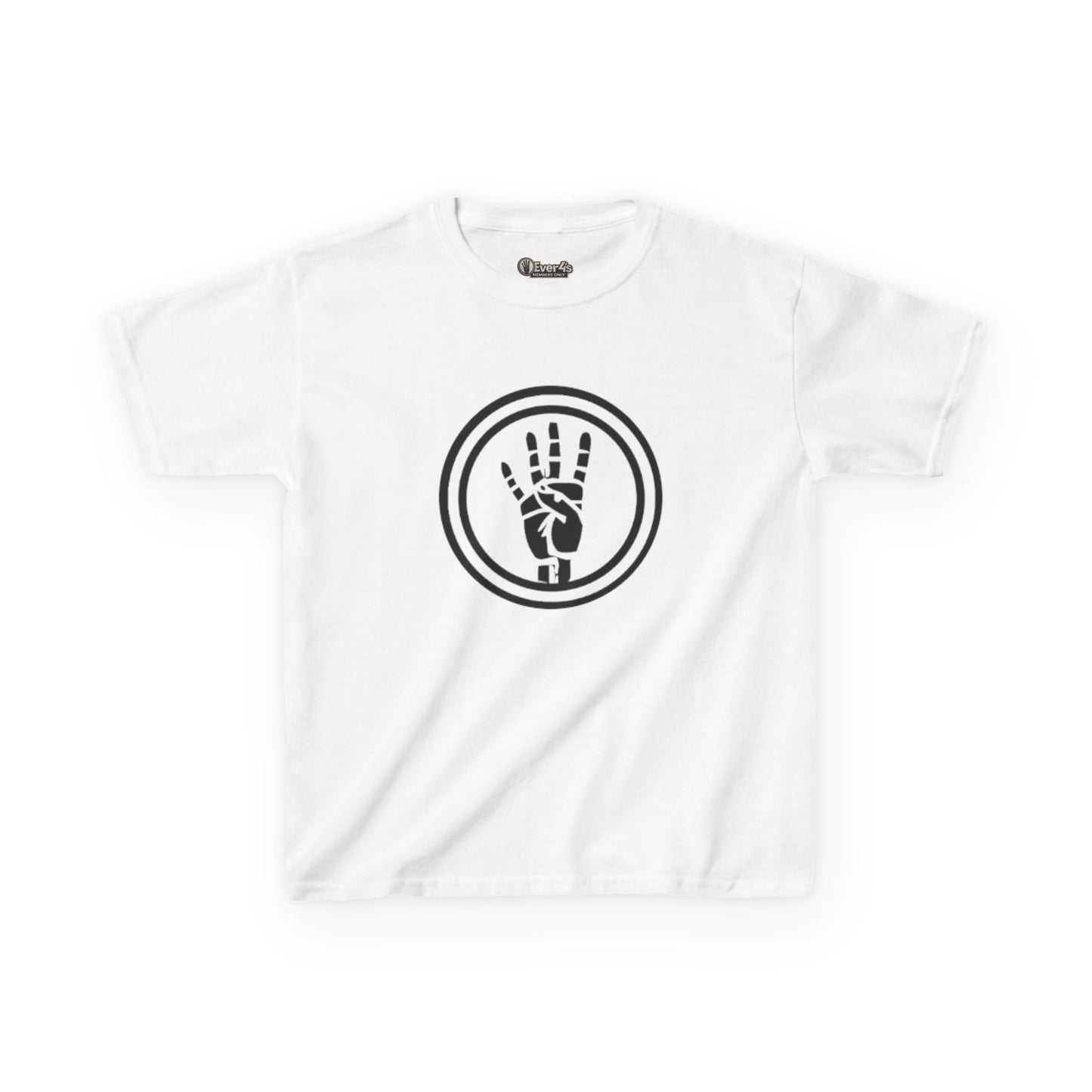 4ever4s Kids Tee — Peace Sign Hand Graphic Shirt