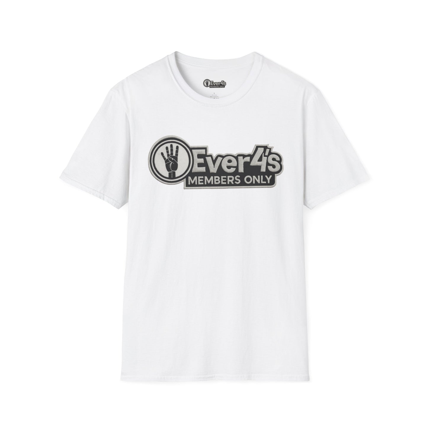 Members Only "4Ever 4's" T‑Shirt — Retro Hand‑Signal Graphic Tee