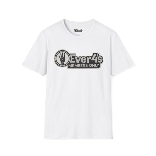 Members Only "4Ever 4's" T‑Shirt — Retro Hand‑Signal Graphic Tee