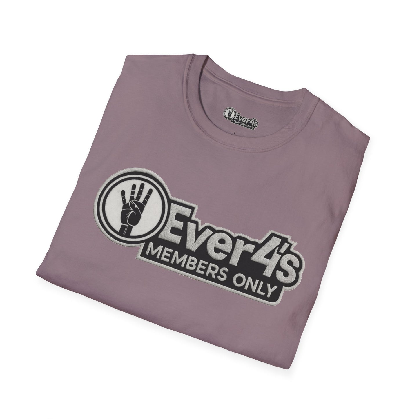 Members Only "4Ever 4's" T‑Shirt — Retro Hand‑Signal Graphic Tee