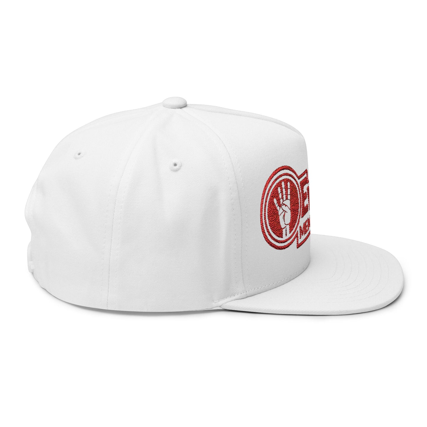 Flat Bill Cap — "4ever4's Members Only" Embroidered Snapback Hat
