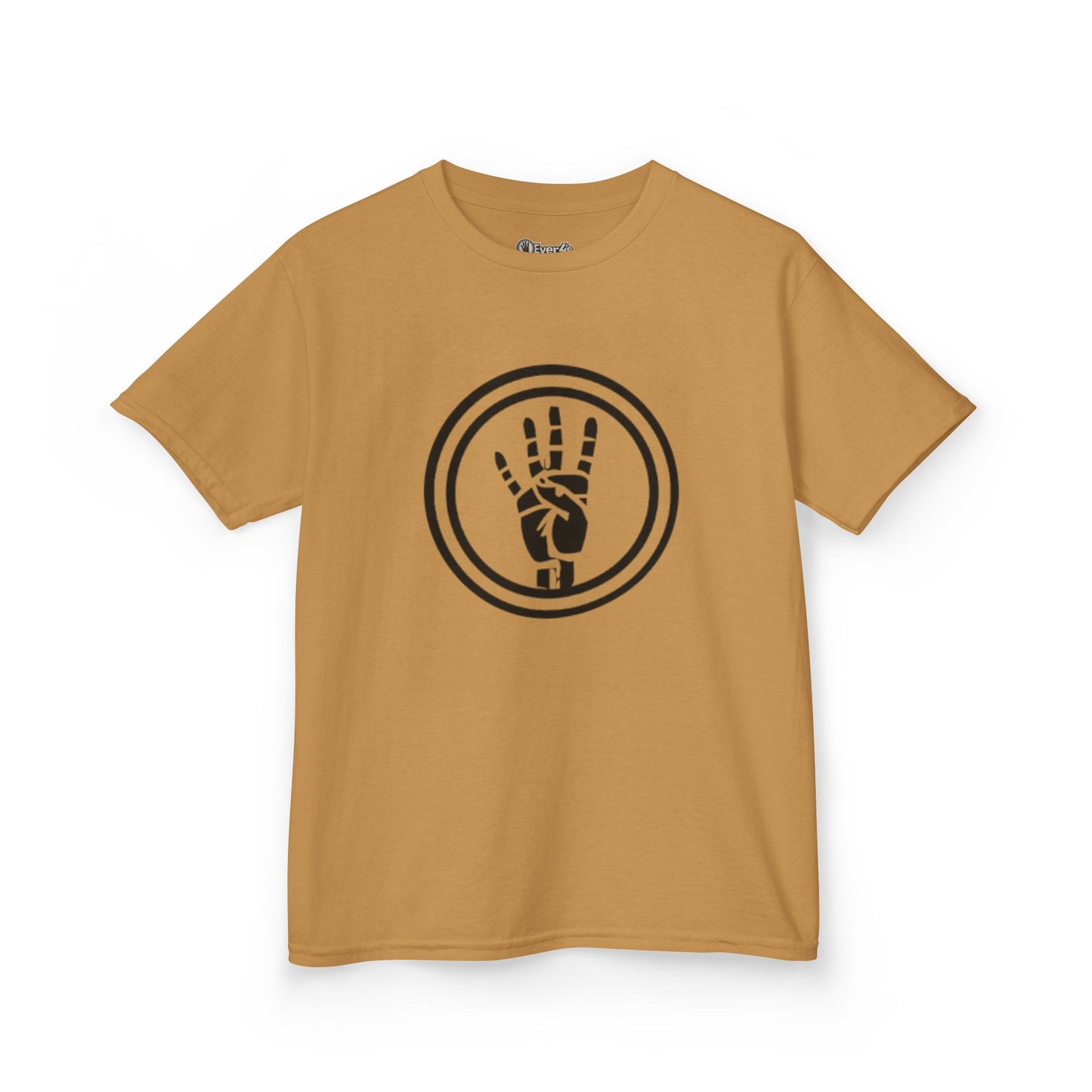 4ever4s Kids Tee — Peace Sign Hand Graphic Shirt