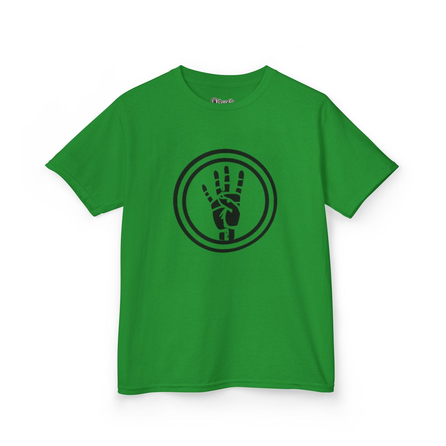 4ever4s Kids Tee — Peace Sign Hand Graphic Shirt