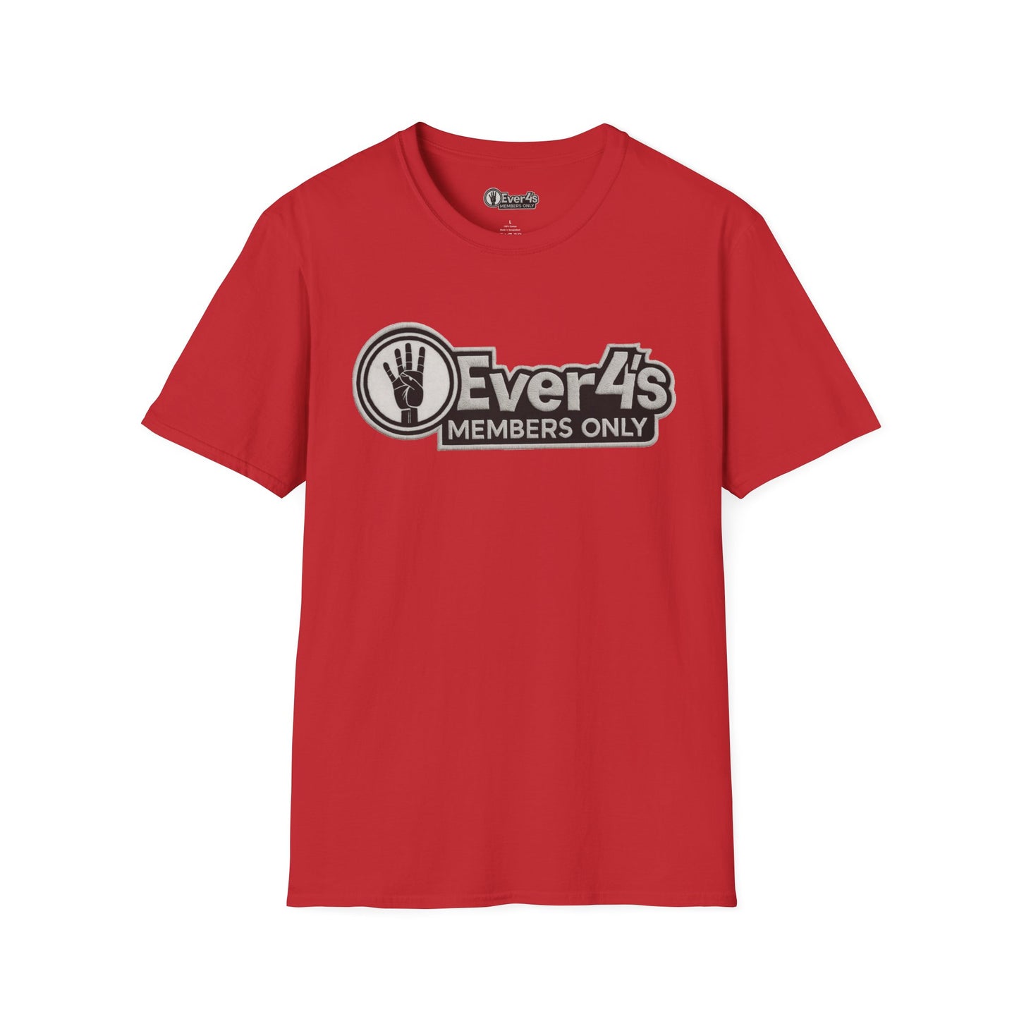Members Only "4Ever 4's" T‑Shirt — Retro Hand‑Signal Graphic Tee