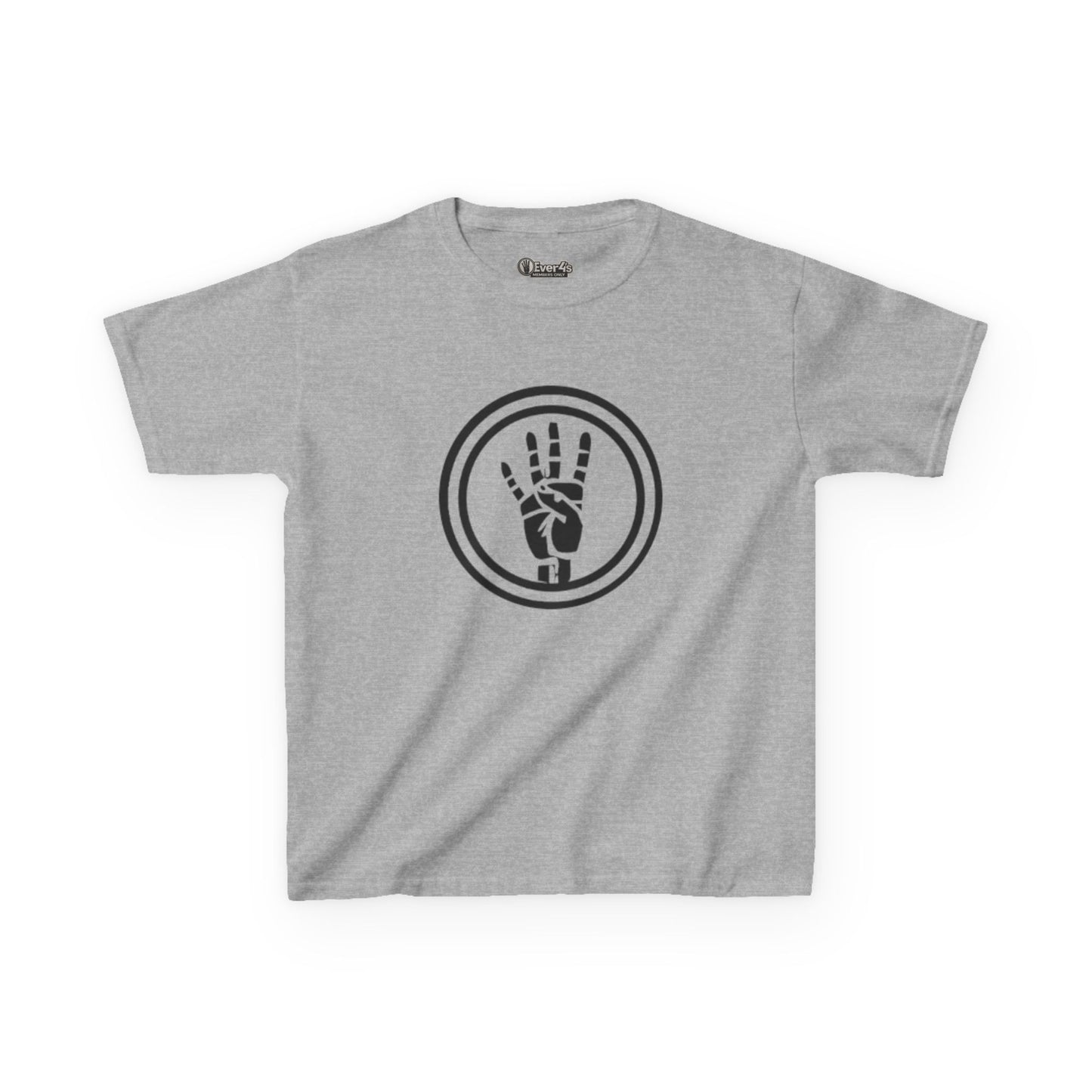 4ever4s Kids Tee — Peace Sign Hand Graphic Shirt