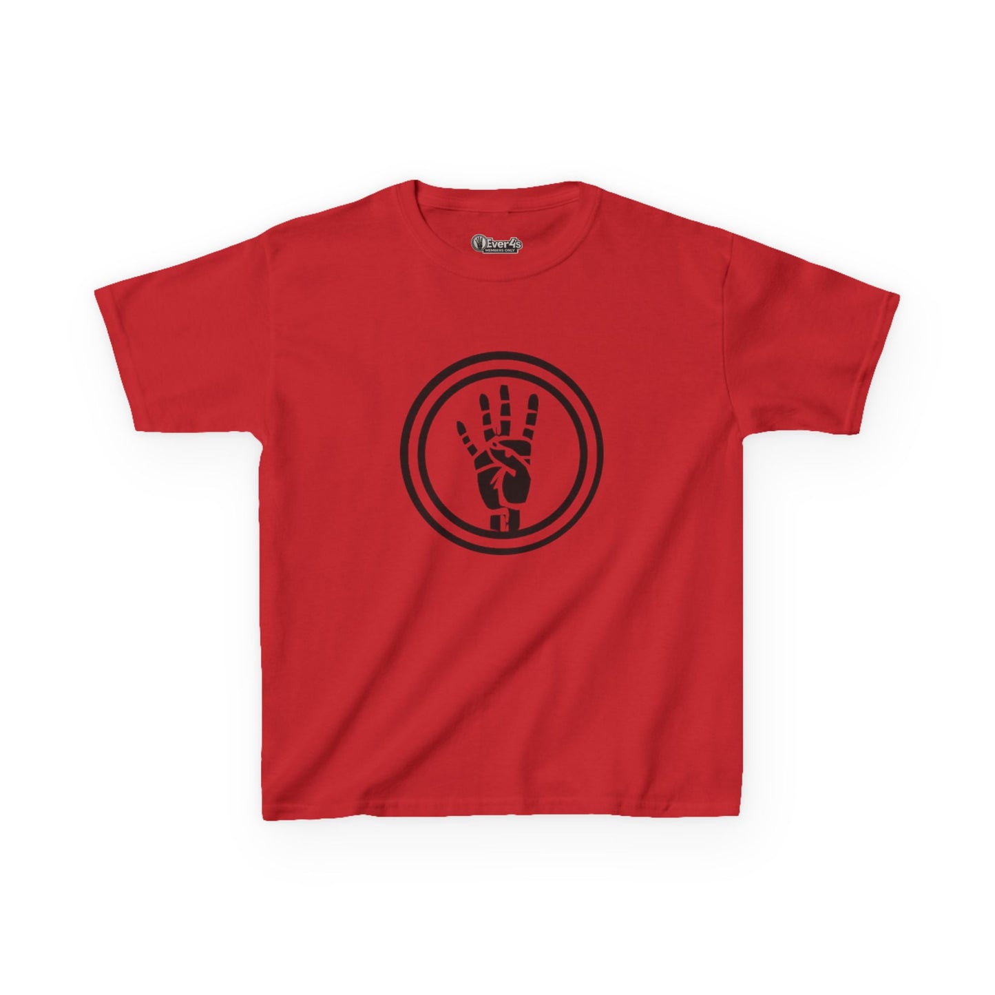 4ever4s Kids Tee — Peace Sign Hand Graphic Shirt