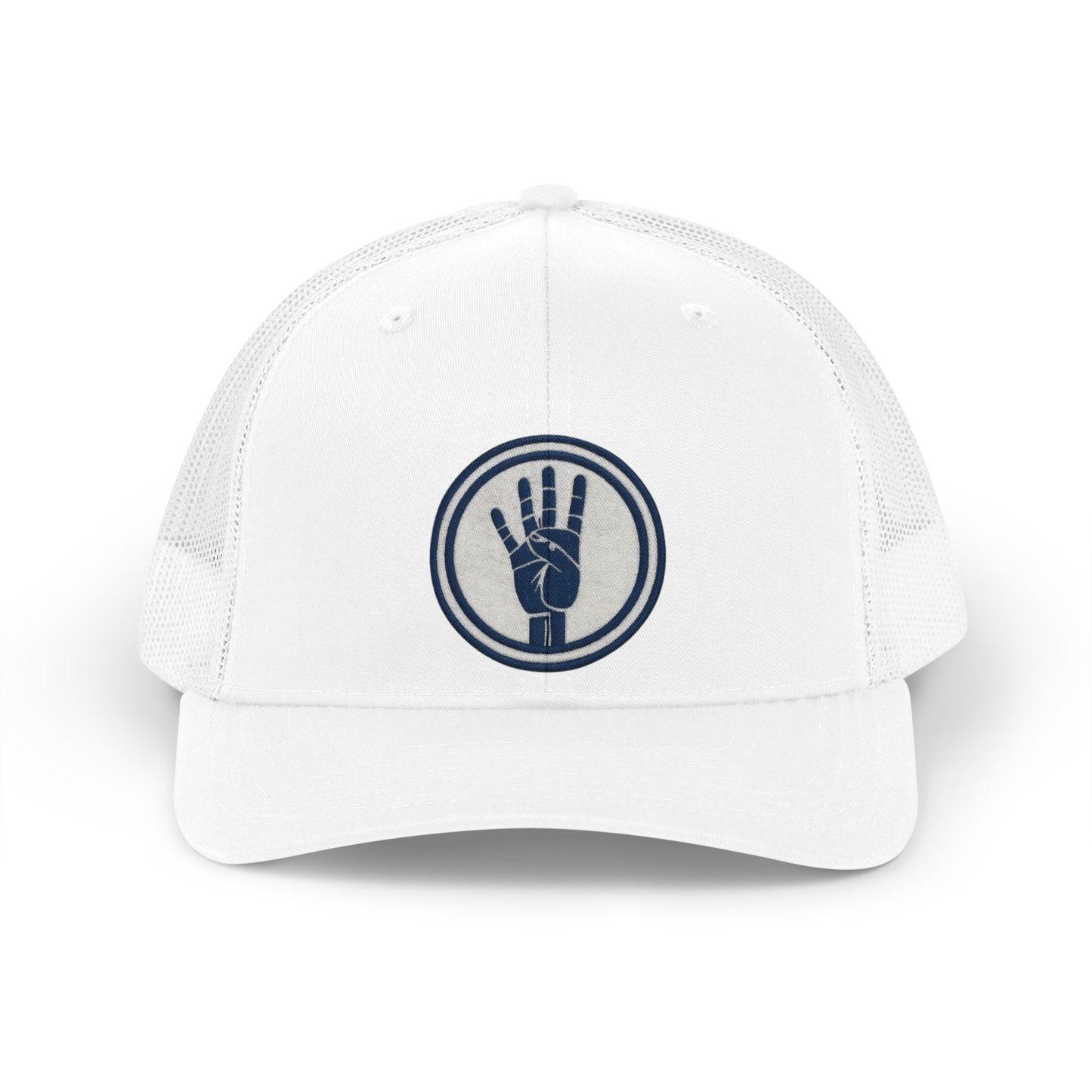 4ever4s Retro Trucker Hat — Vintage Hand Logo Mesh Cap
