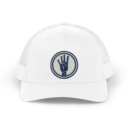 4ever4s Retro Trucker Hat — Vintage Hand Logo Mesh Cap