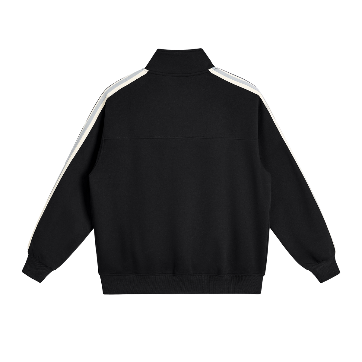 4EVER4S Contrast Side-Stripe Stand Collar  Jacket