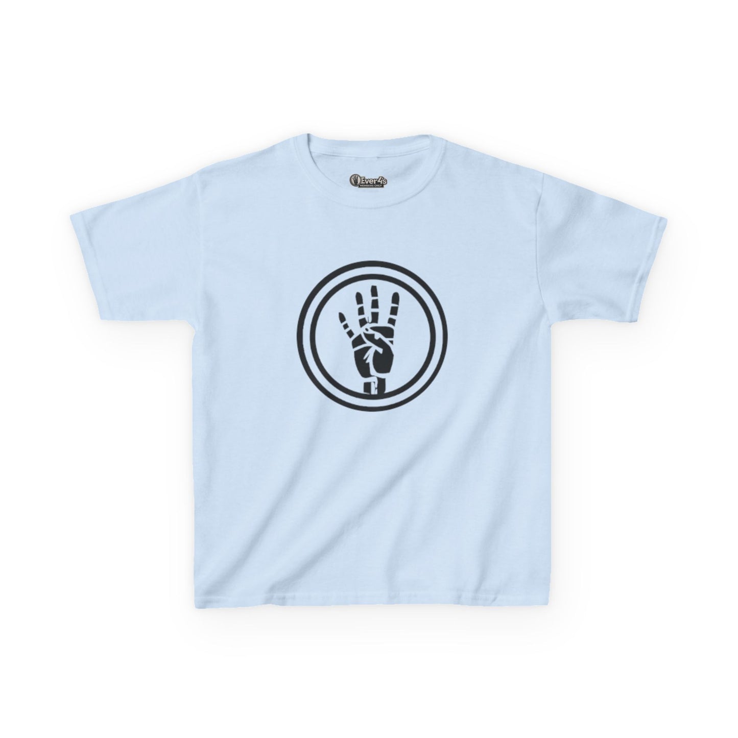 4ever4s Kids Tee — Peace Sign Hand Graphic Shirt