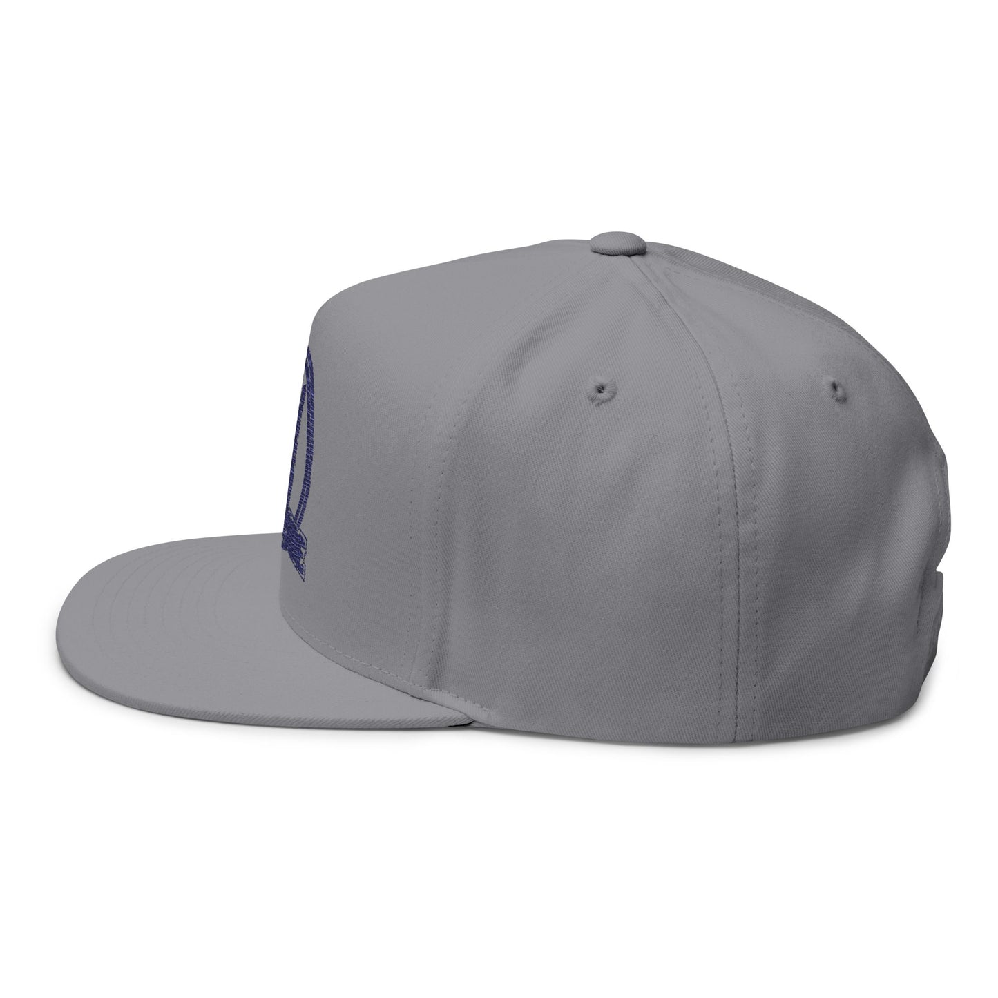 Southside Embroidered Flat Bill Cap – Retro Hand Peace Sign Snapback