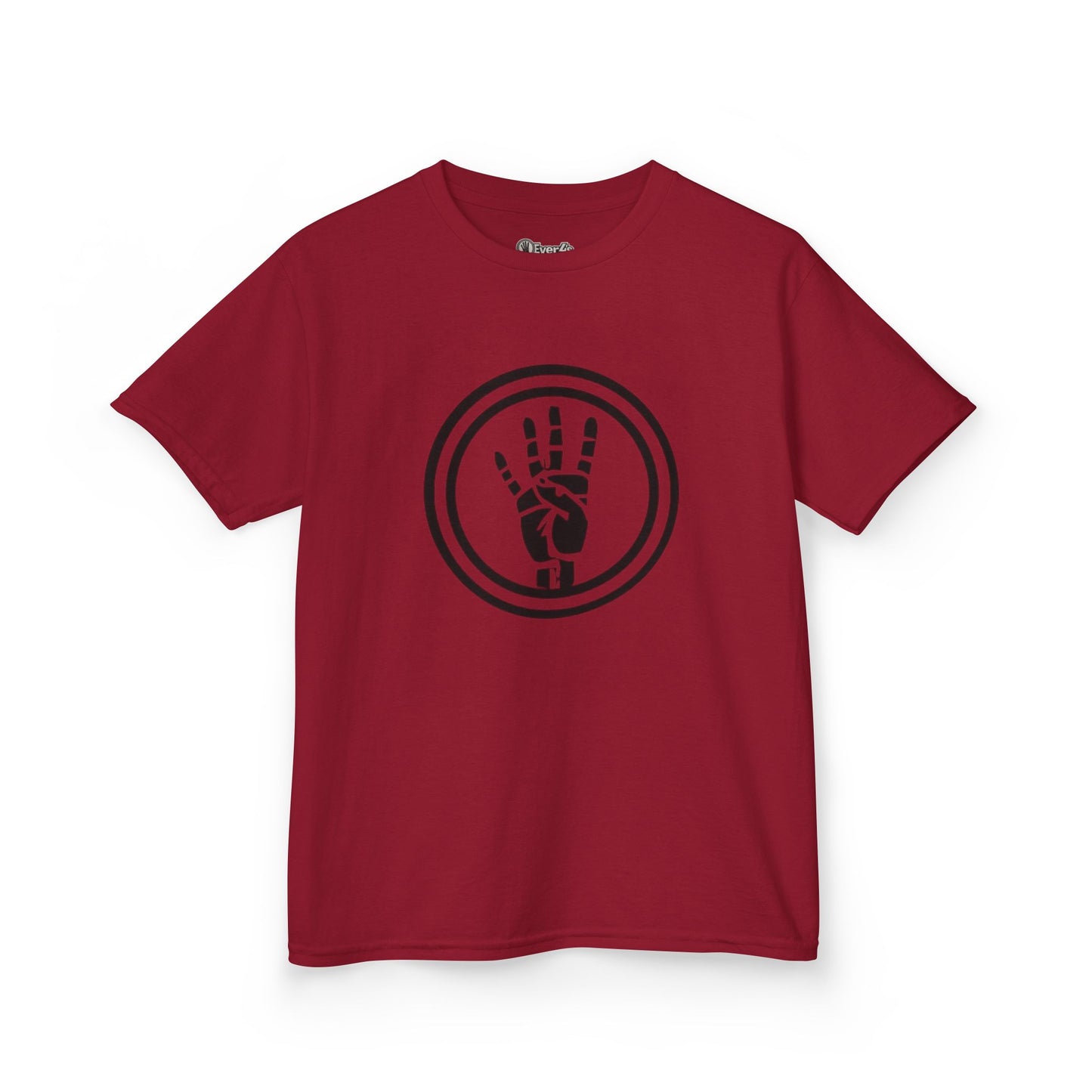 4ever4s Kids Tee — Peace Sign Hand Graphic Shirt