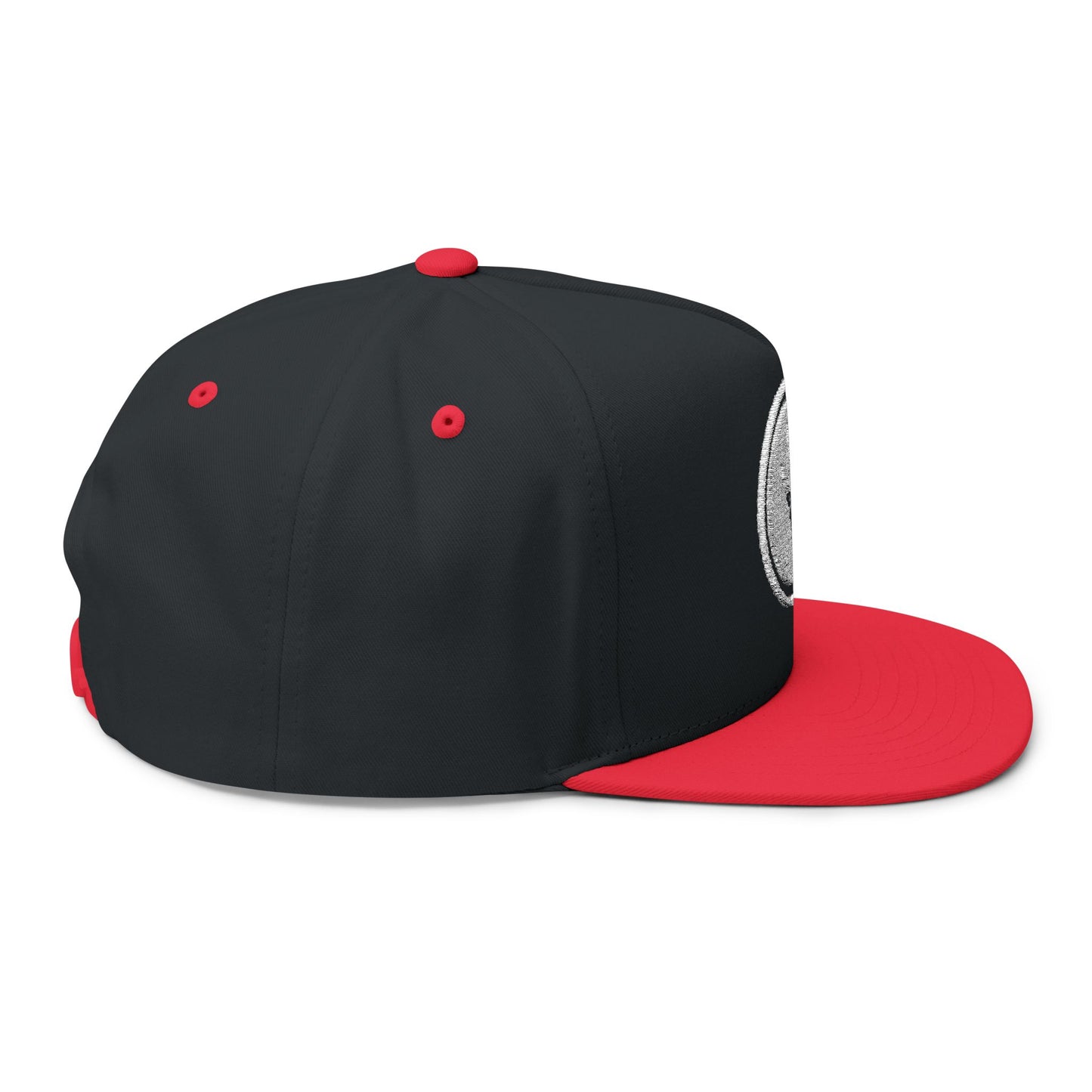 Copy of 4ever4s Embroidered Raised Hand Logo Flat Bill Cap — Retro Distressed Snapback Hat