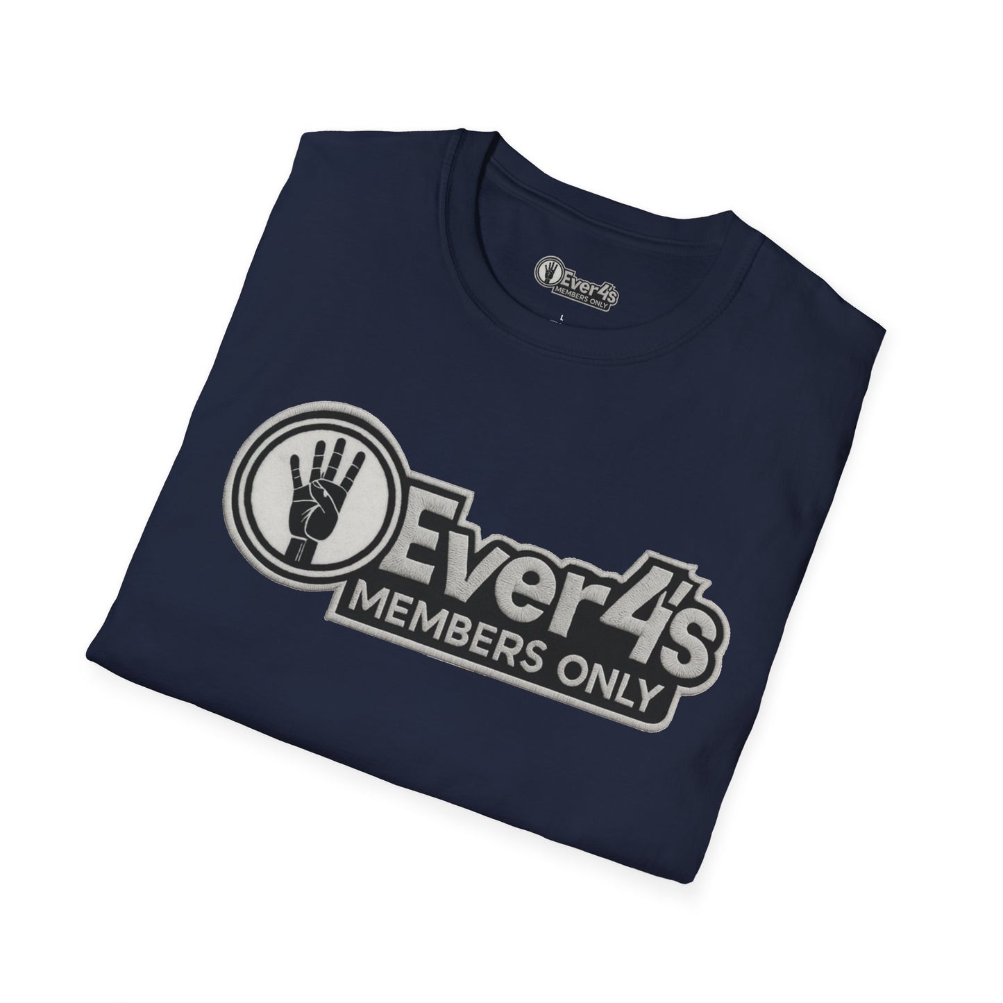 Members Only "4Ever 4's" T‑Shirt — Retro Hand‑Signal Graphic Tee