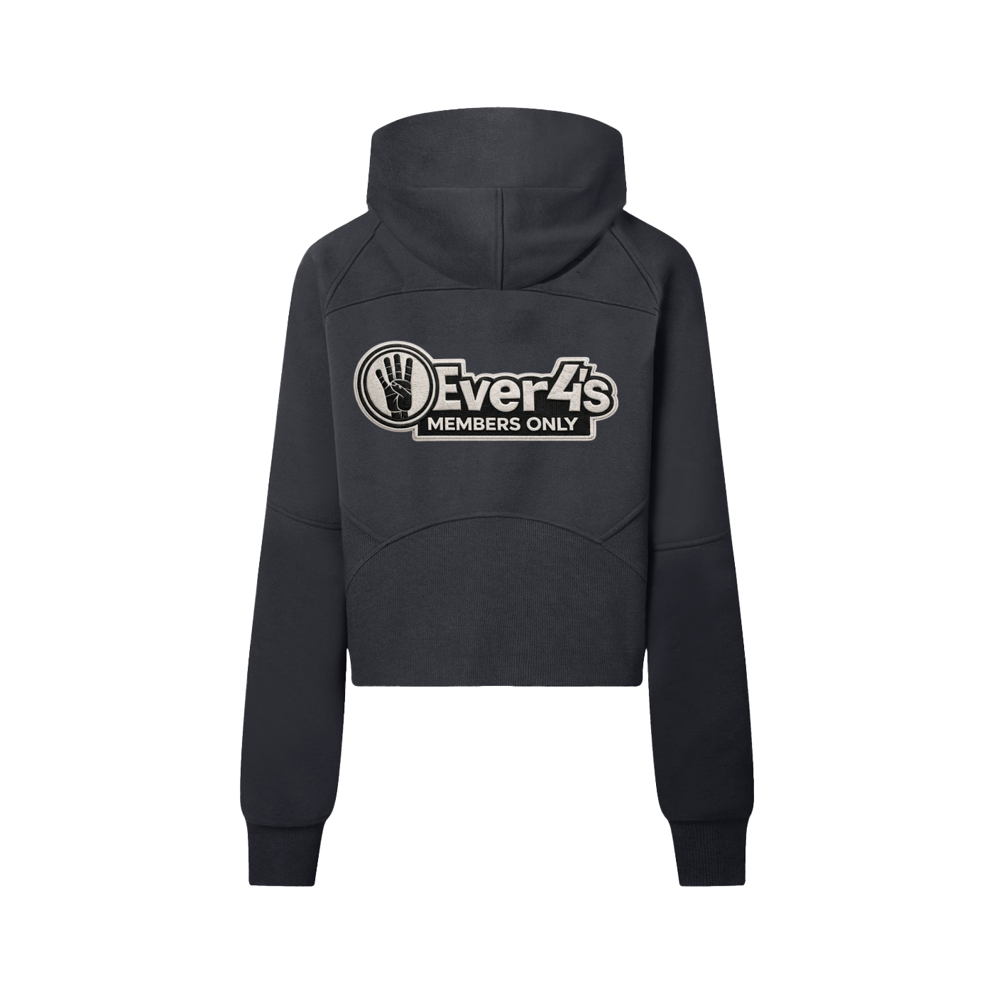 4ever4s Cropped Half-Zip Hoodie