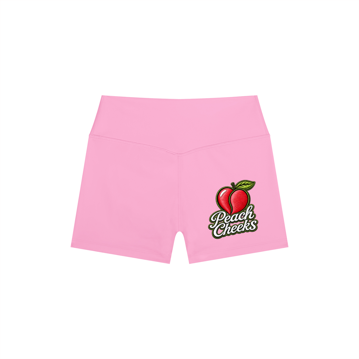"Peach Cheeks" Women’s High Rise Yoga Shorts