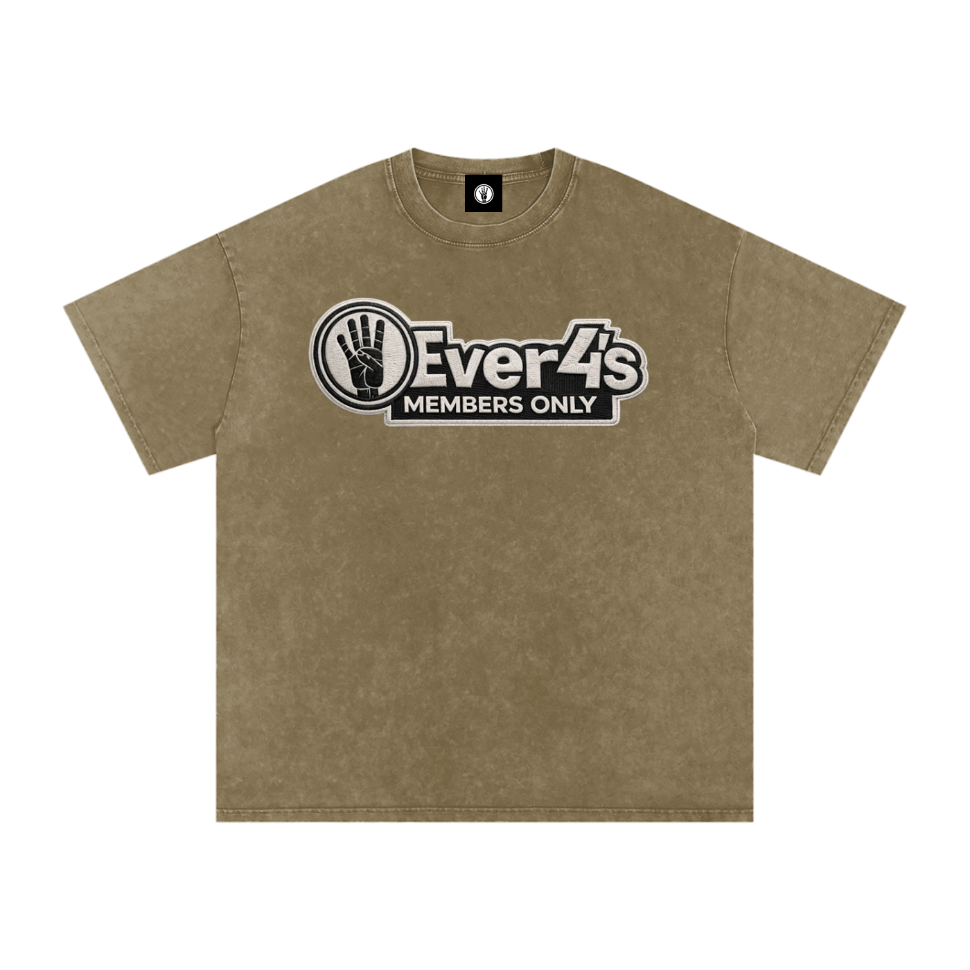 Members Only 4ever4s Snow Washed Oversized Cotton T-Shirt