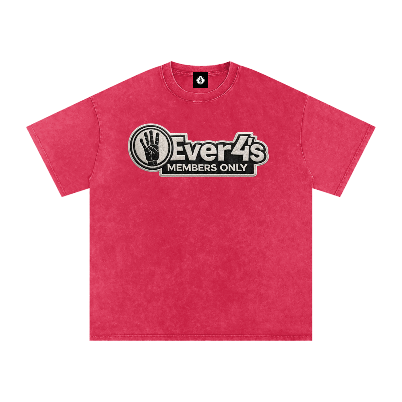 Members Only 4ever4s Snow Washed Oversized Cotton T-Shirt