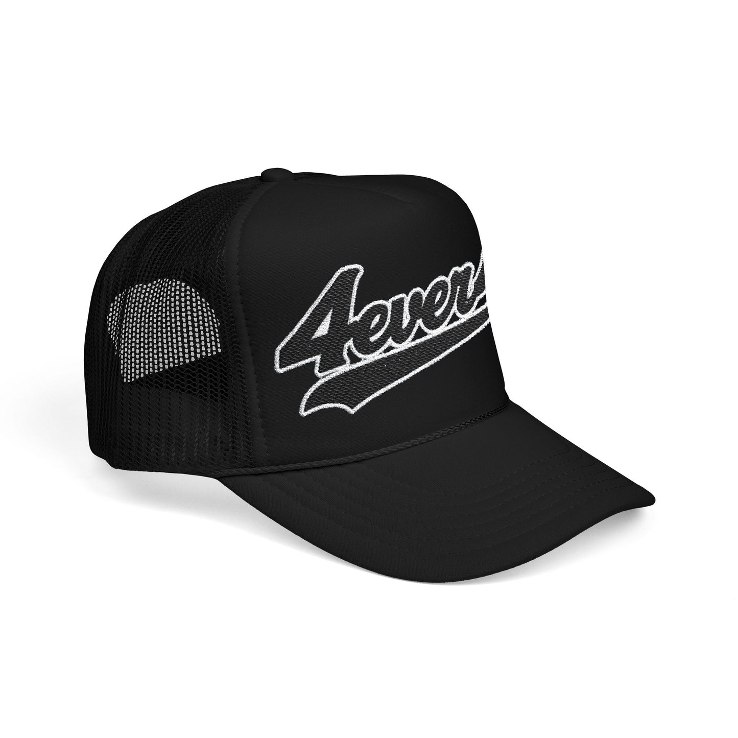 4ever4s Stylish Foam Trucker Hat with Embroidered '4everAs' Design, Perfect for Casual Days, Gifts, Outdoors, and Summer Fun!